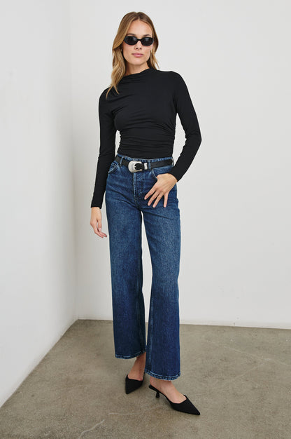 Joelle Üst - Siyah Oniks