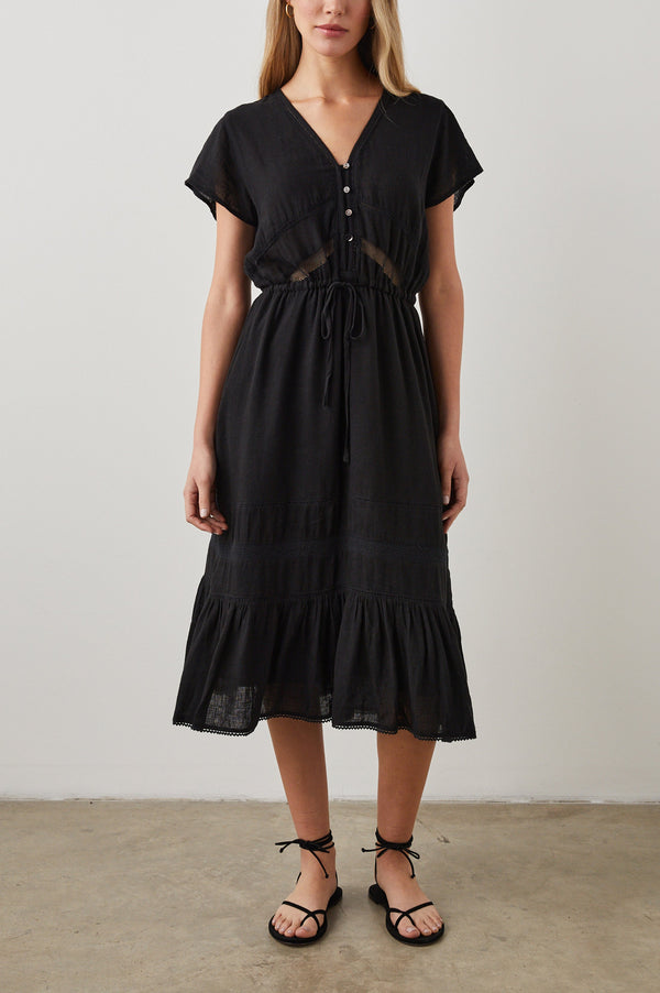 Kıkı Elbise - Siyah Dantel Detaylı