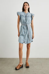 Letta Elbise - Solmuş Çivit Mavisi