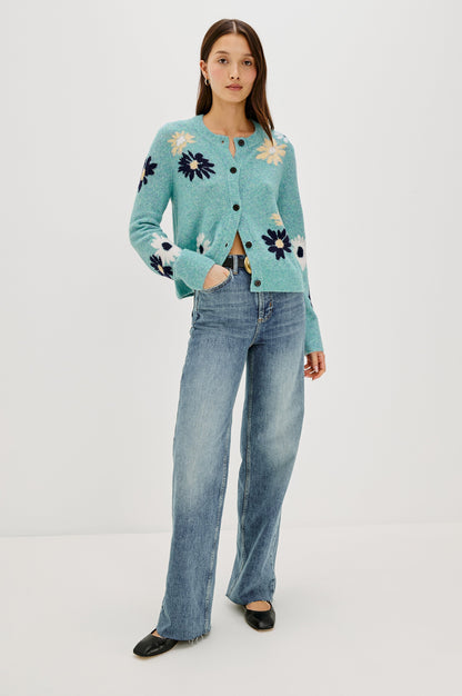 Millie Cardigan - Heather Turkuaz