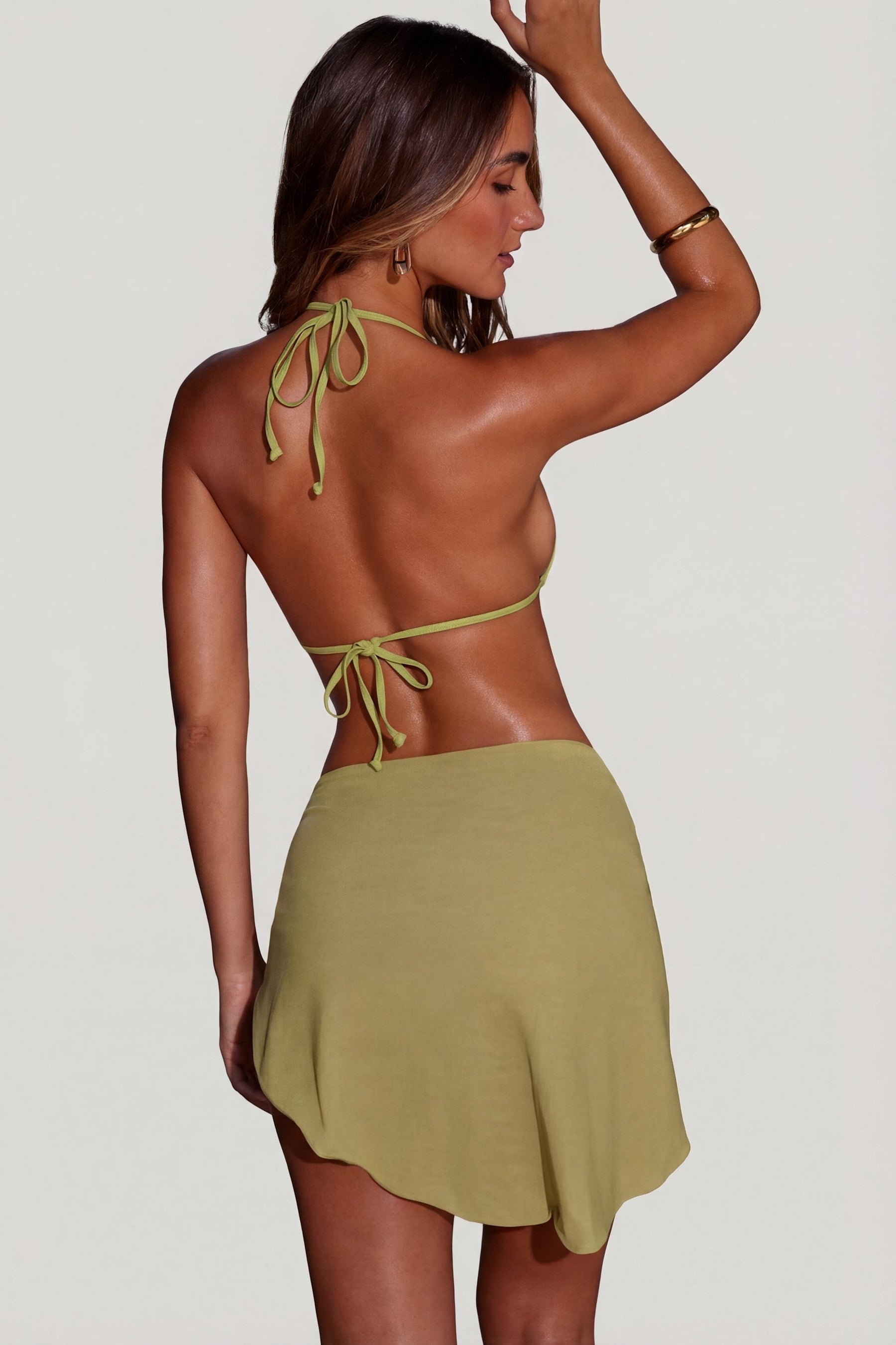 Yandan Bağlamalı Pareo, Matcha Yeşili