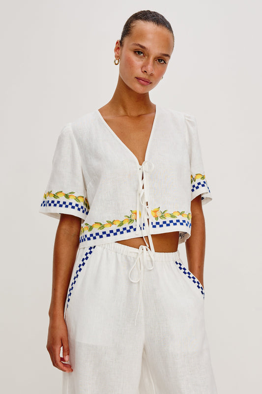 Giadzy X Rails Pari Top - Sorrento İşlemeli