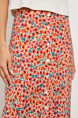 Rosetta Etek - Kırmızı Posy