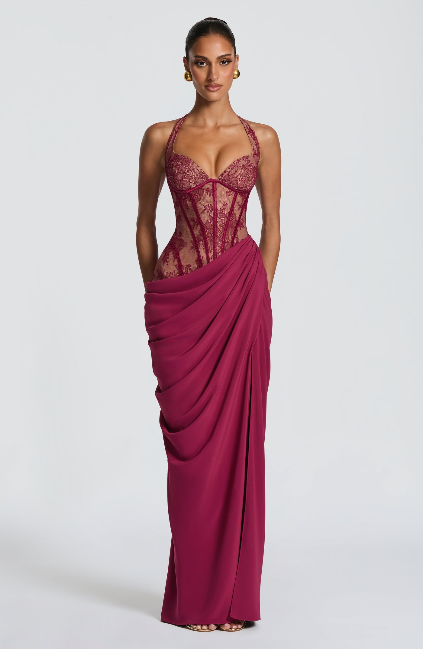 Bonita Maxi Elbise - Mulberry