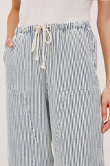 Sanderson Pantolon - Çivit Mavisi Demiryolu Çizgisi