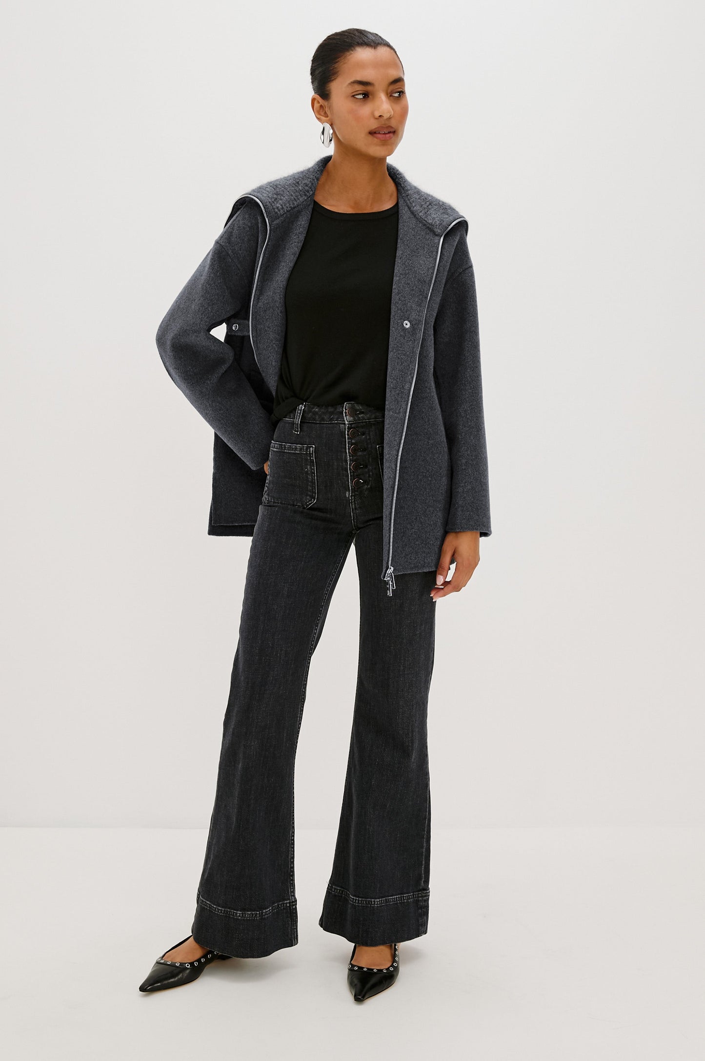 Silves Ceket - Kömür Grisi