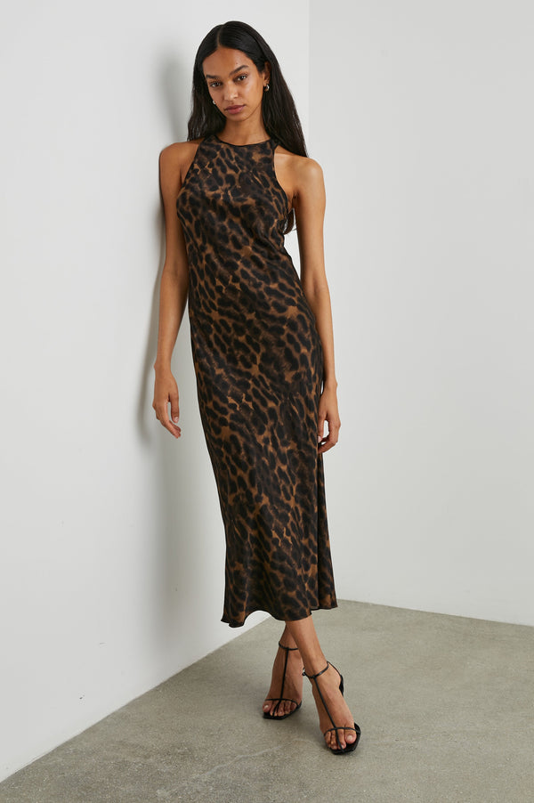 Solene Elbise - Umber Leopar