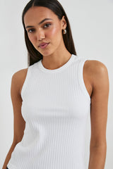 Yarışçı Tankı - Beyaz