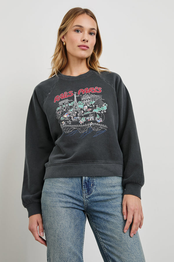 Vıntage Raglan Sweatshırt - Raıls Parıs Haritası