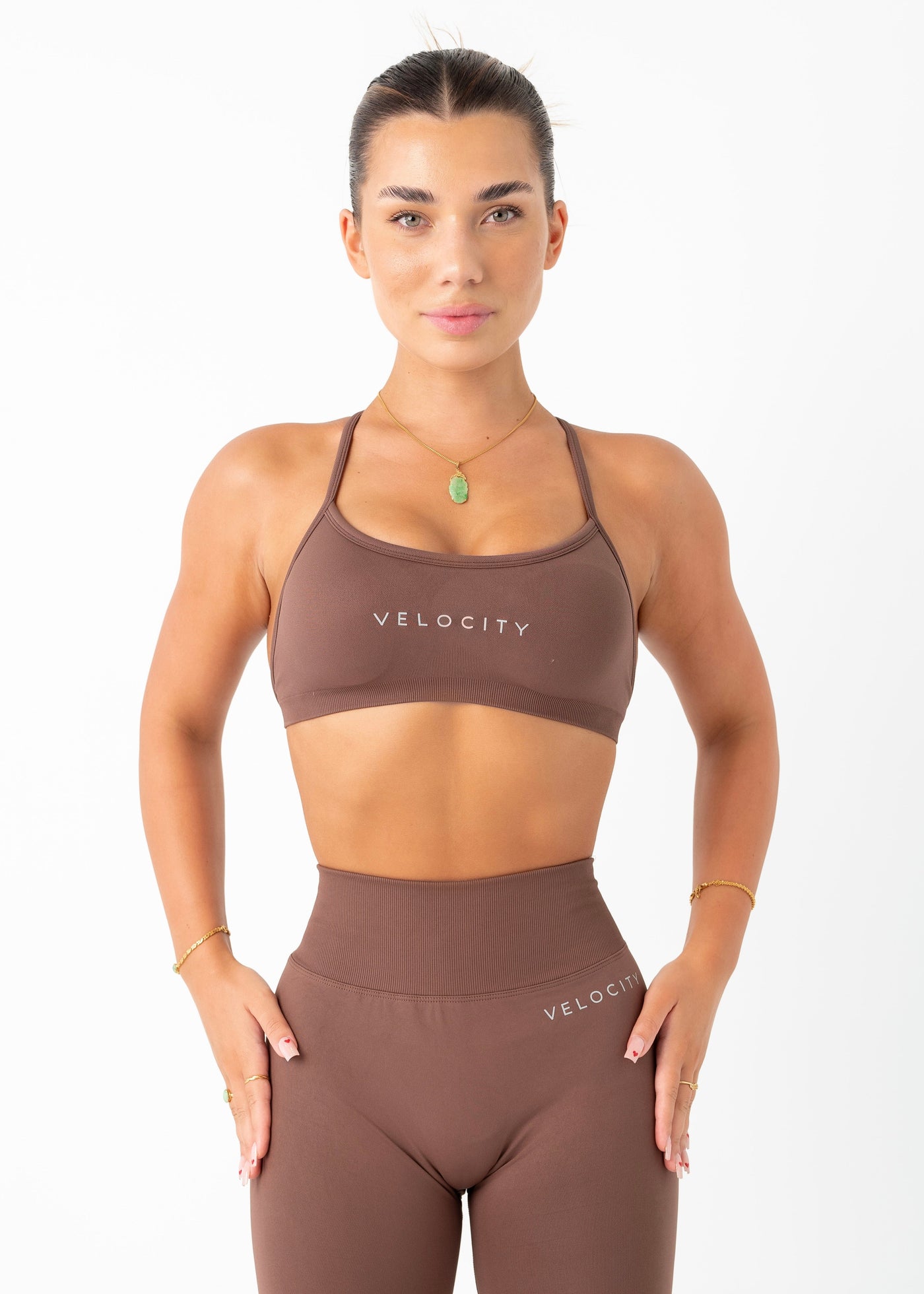 V Şekilli Bralette - Çikolatalı