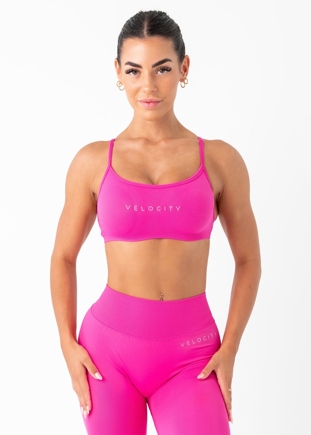 V Şekilli Bralet - Fuşya