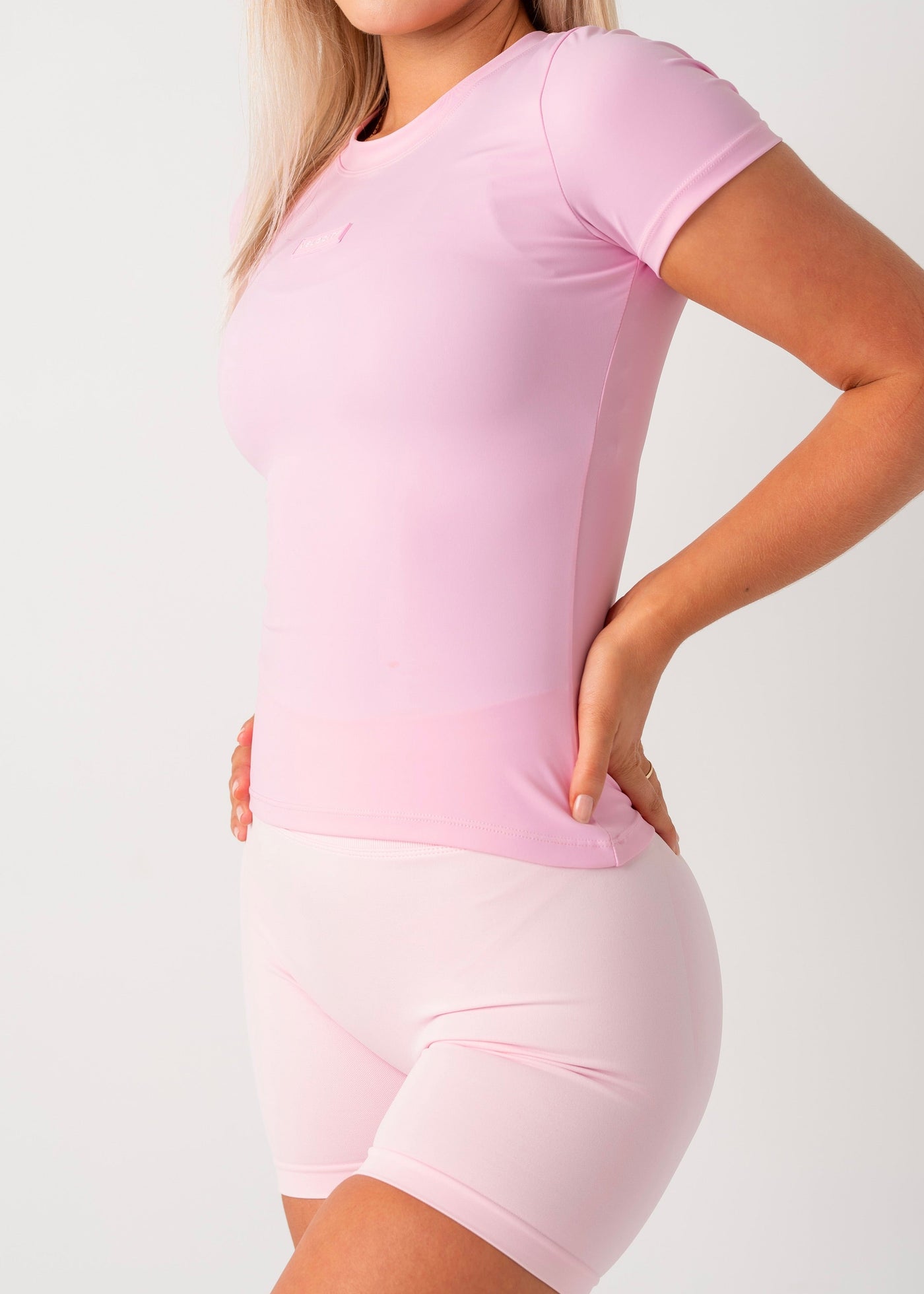 Fıtted Tişört - Pembe