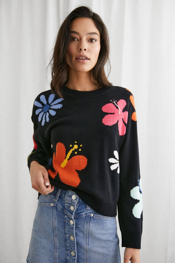 Zoey Sweater - Hıbıscus Multı