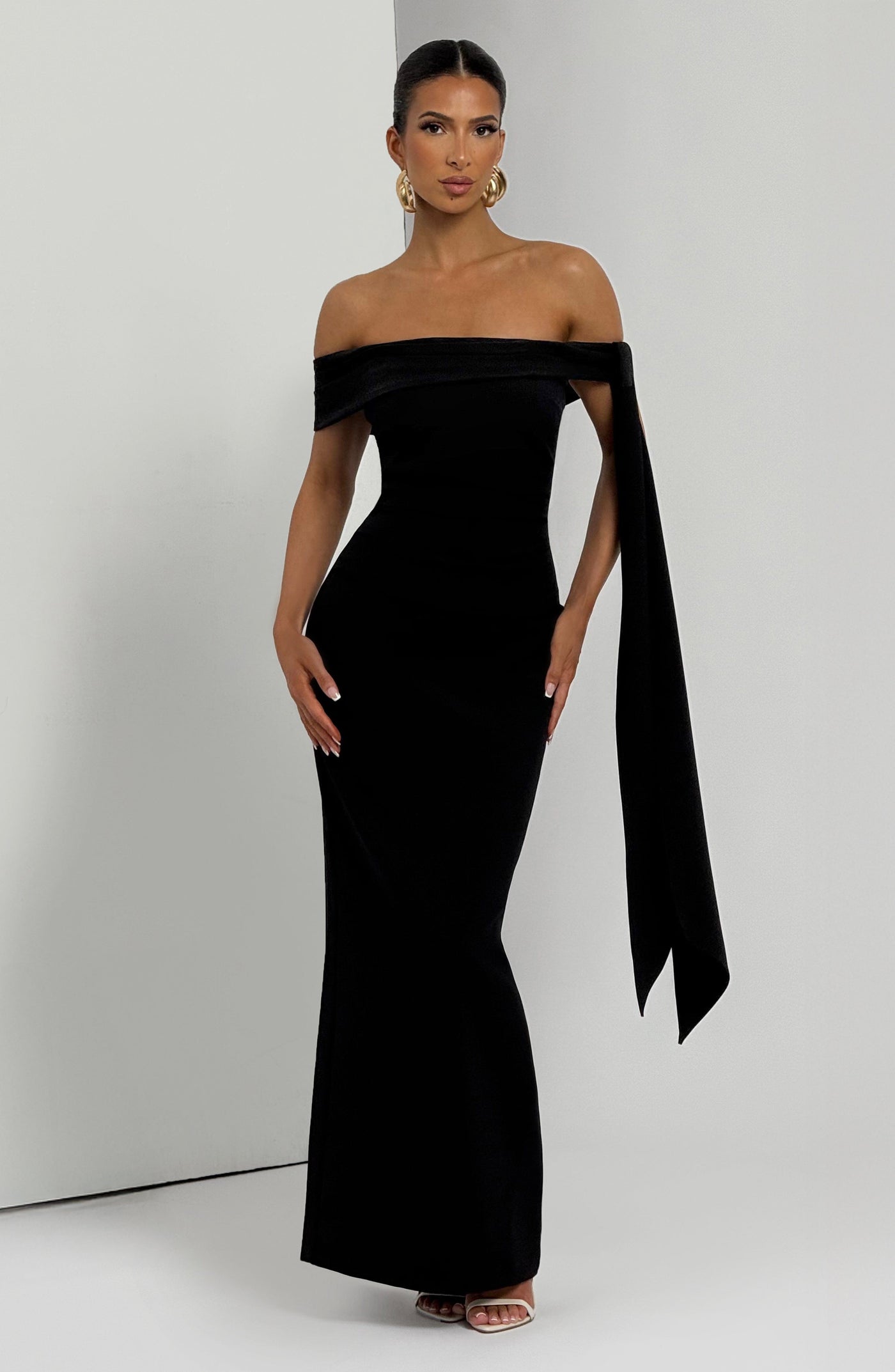 Addie Maxi Elbise - Siyah