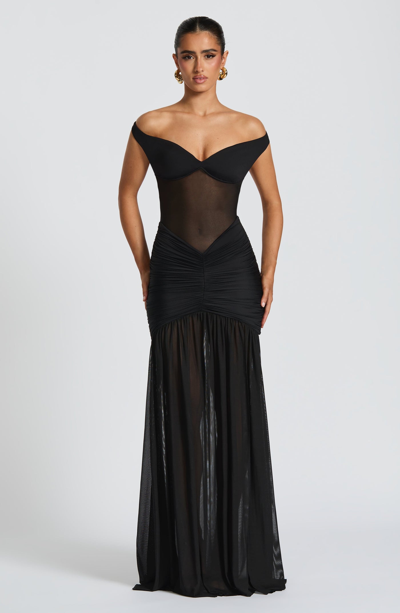 Alaia Maxi Elbise - Siyah