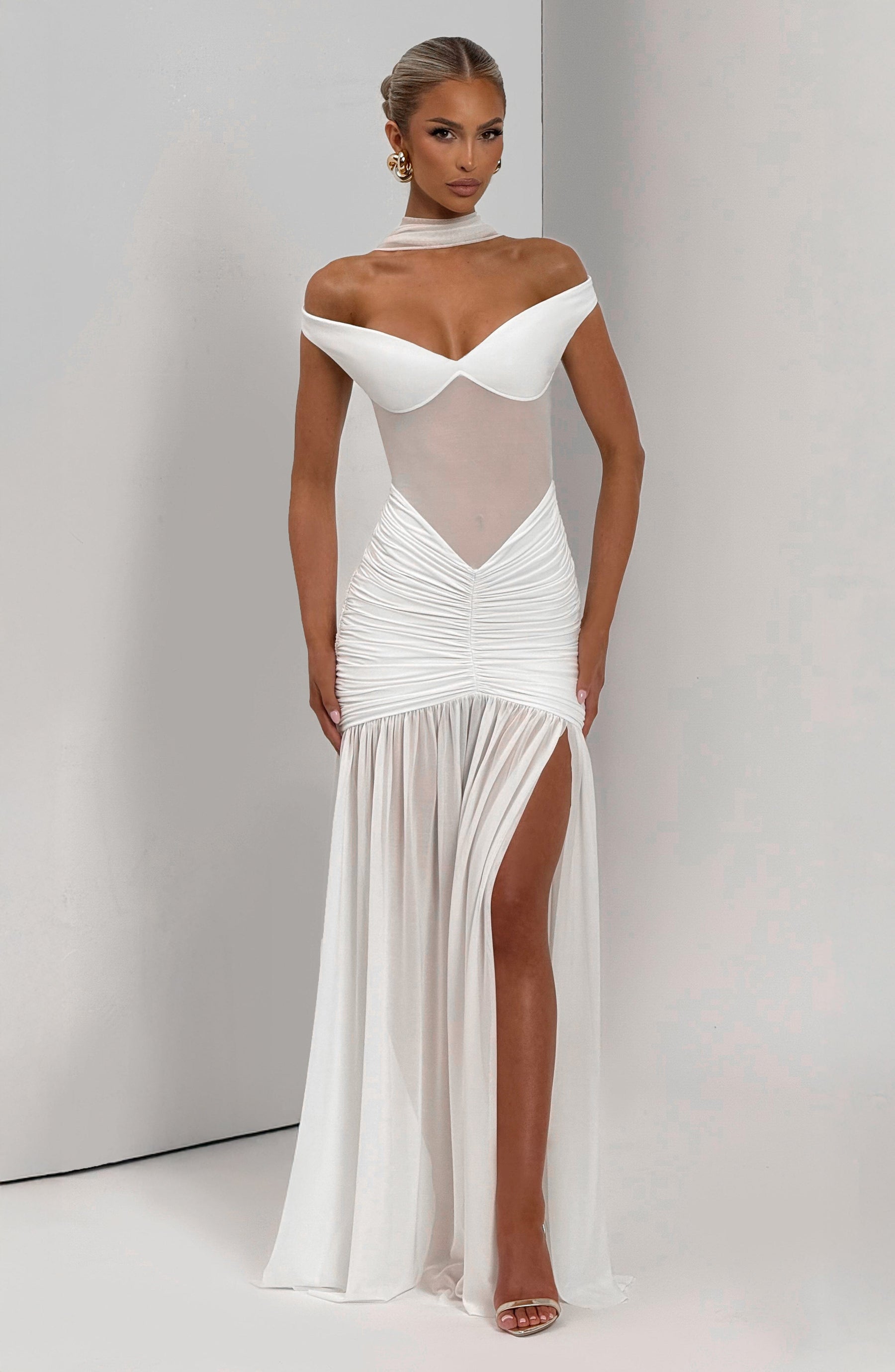 Alaia Maxi Elbise - Fildişi