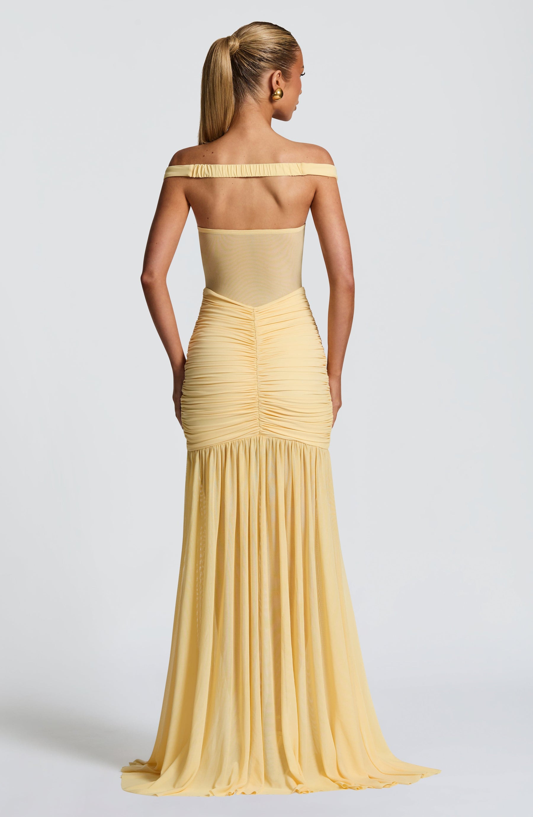 Alaia Maxi Elbise - Limon