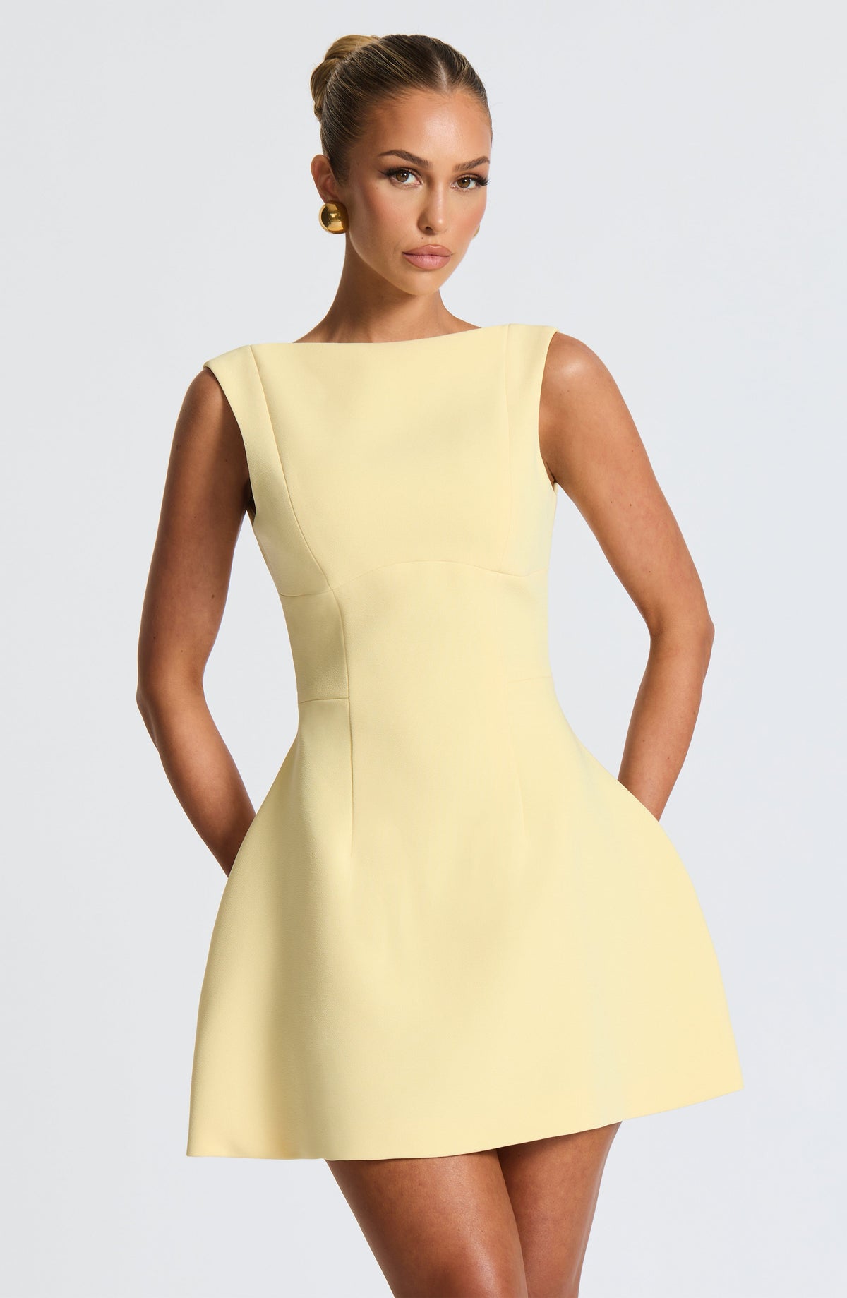 Alana Mini Elbise - Limon