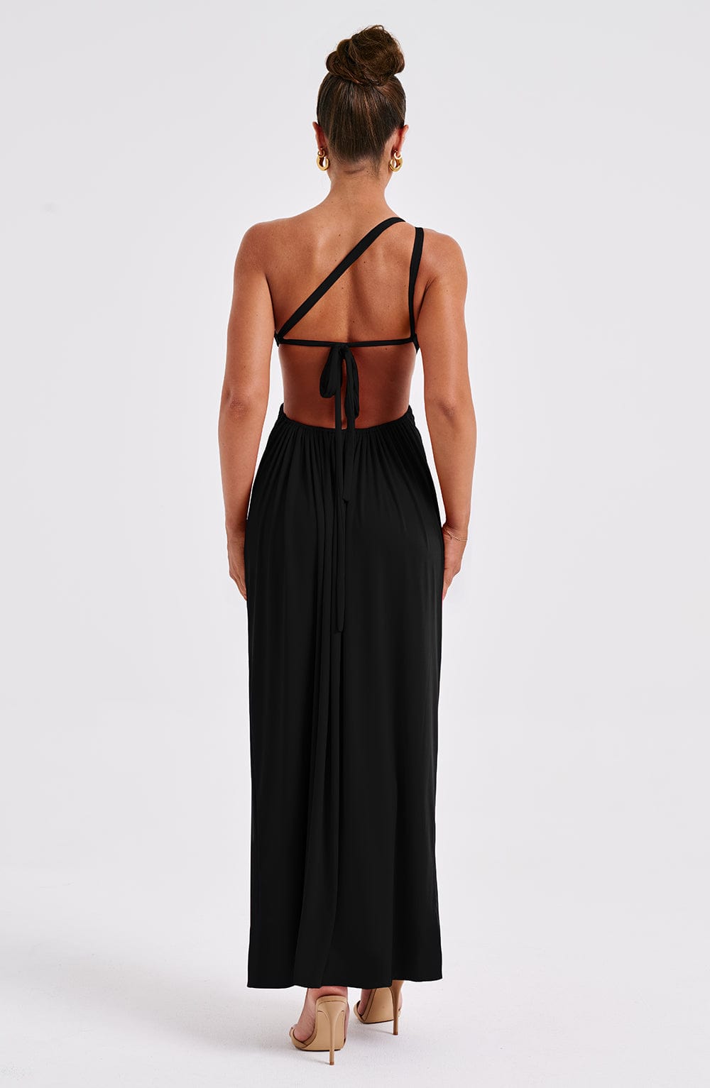 Alecia Maxi Elbise - Siyah