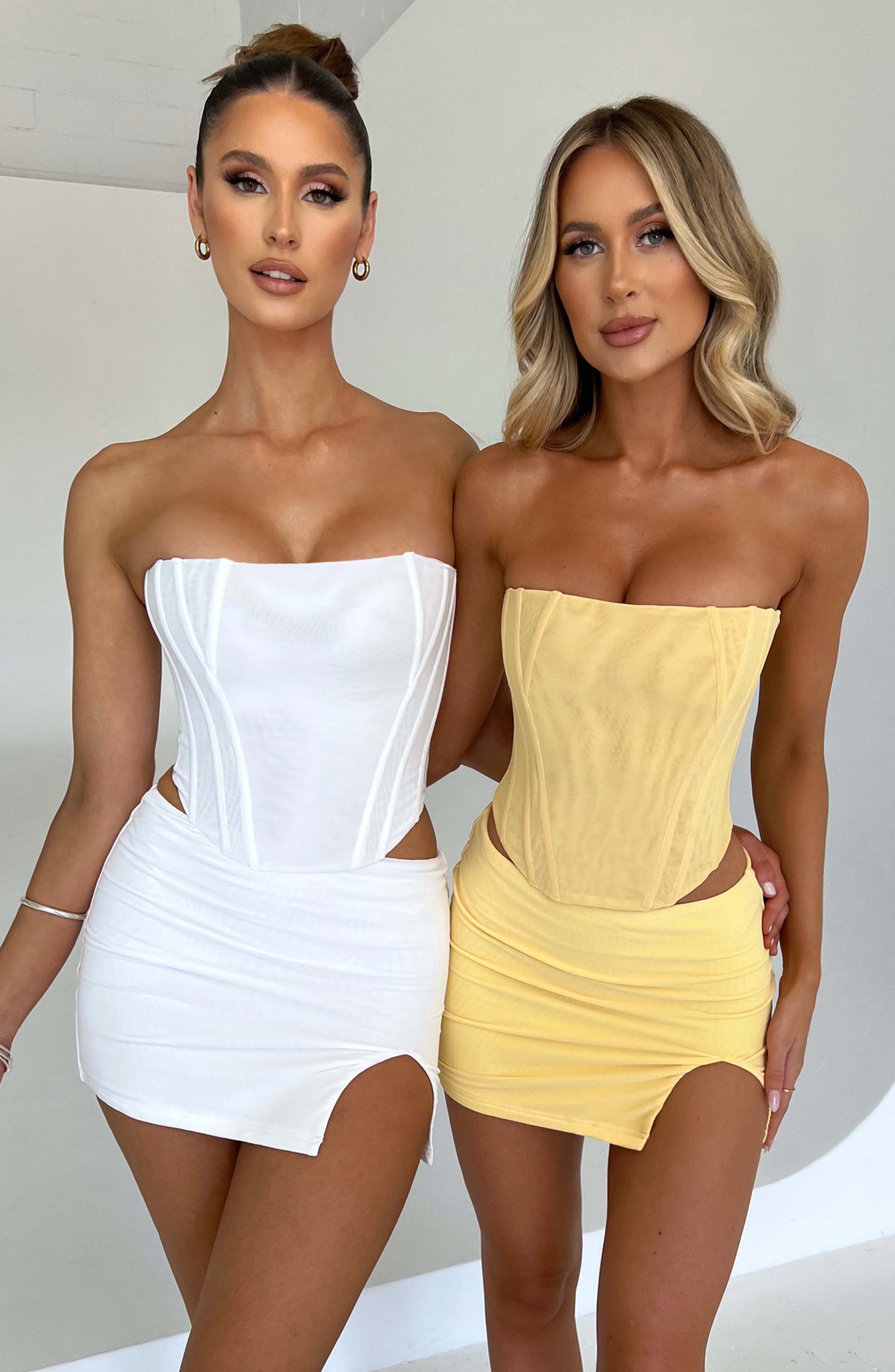 Alina Mini Etek - Limon