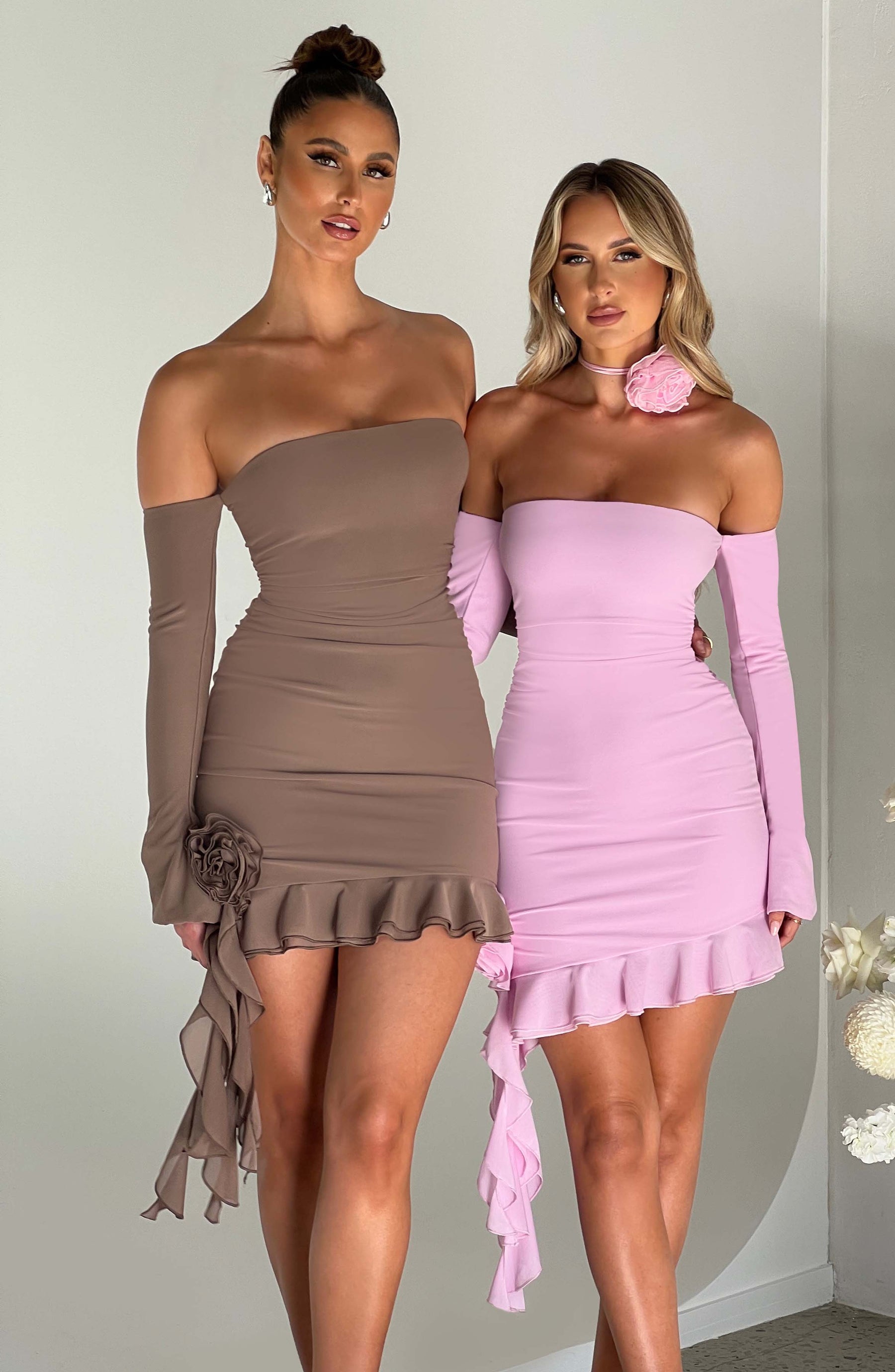 Alix Mini Elbise - Pembe