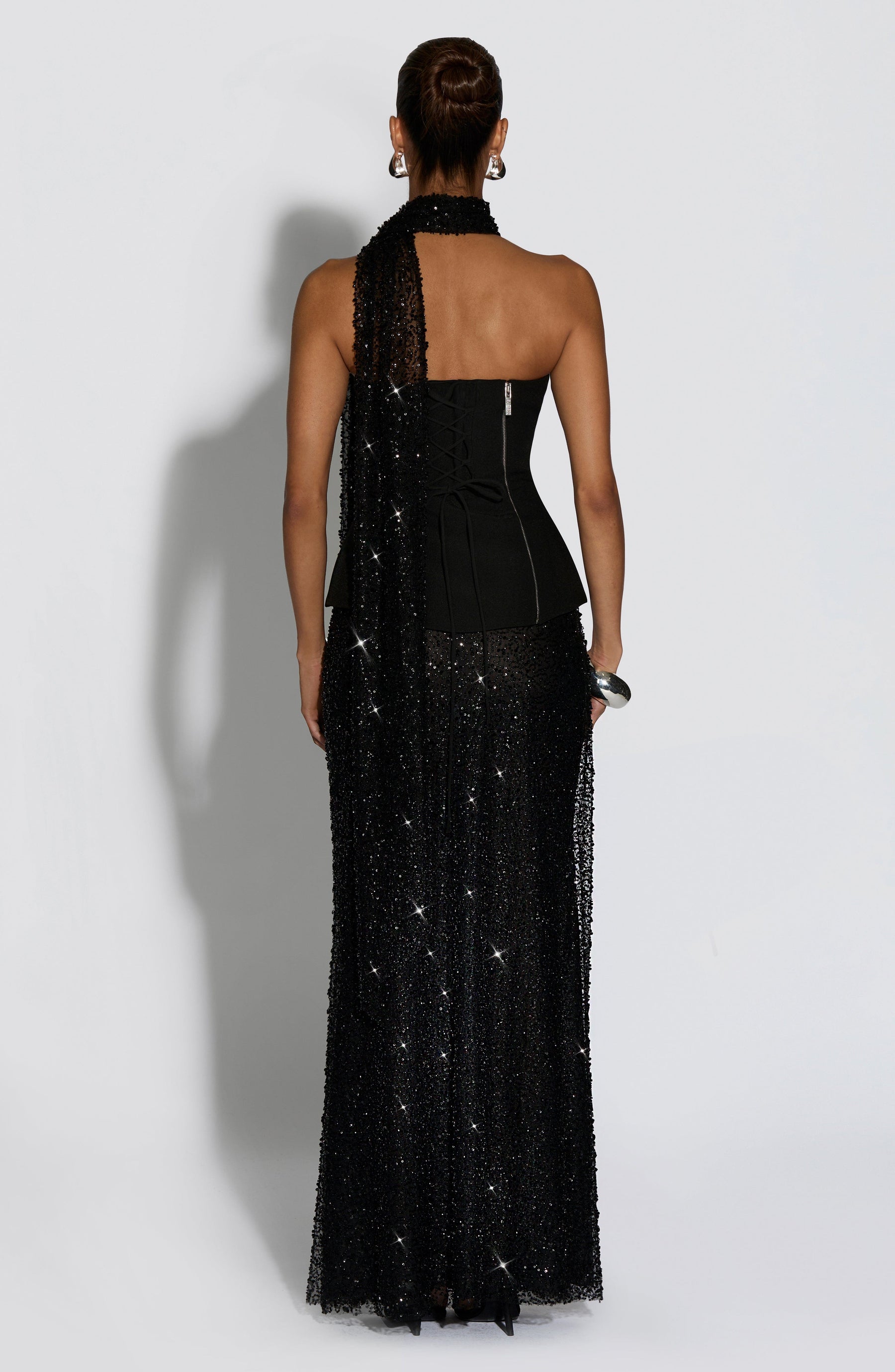 Allaire Maxi Etek - Siyah