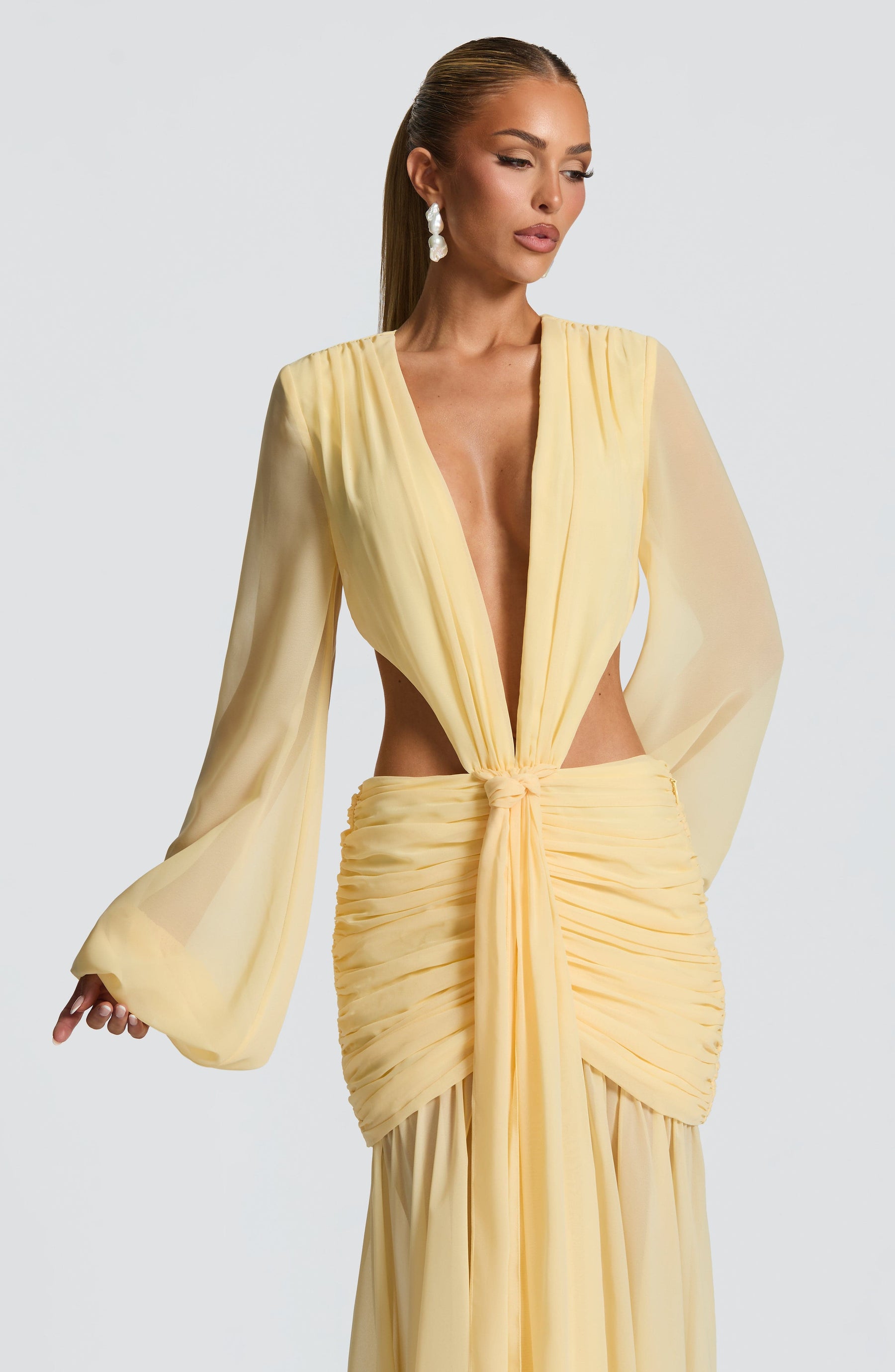 Andrina Maxi Elbise - Limon