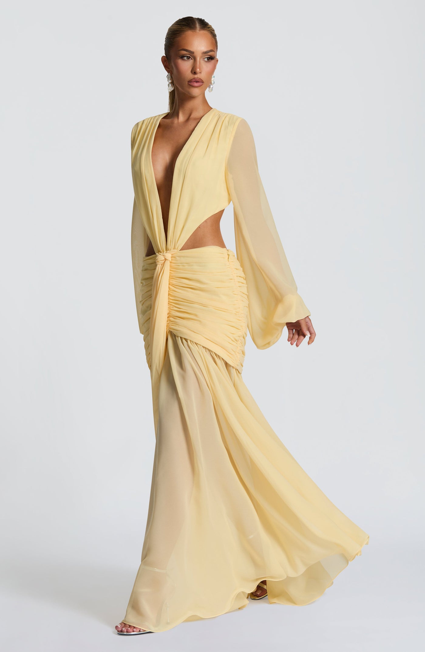 Andrina Maxi Elbise - Limon