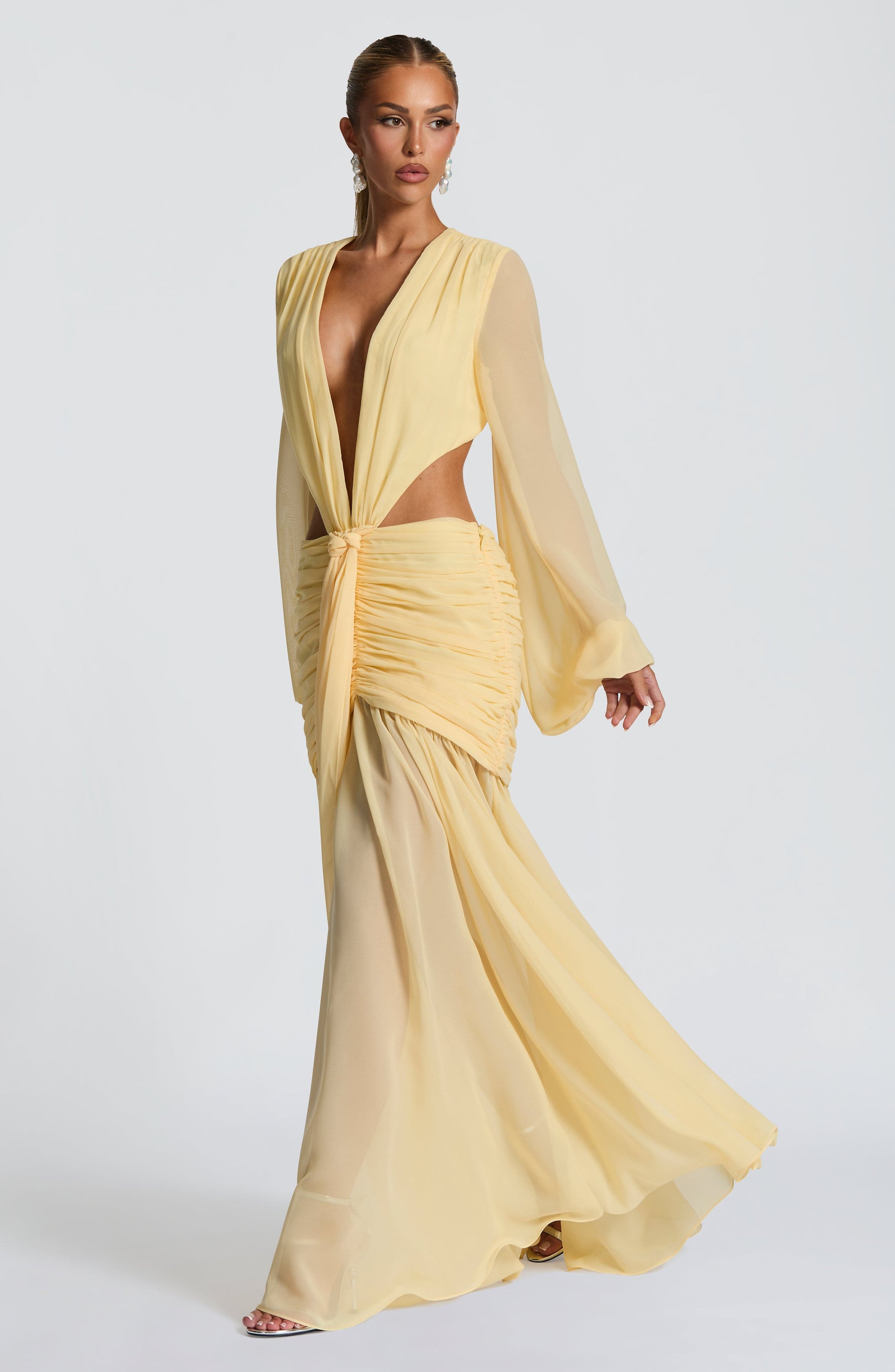 Andrina Maxi Elbise - Limon