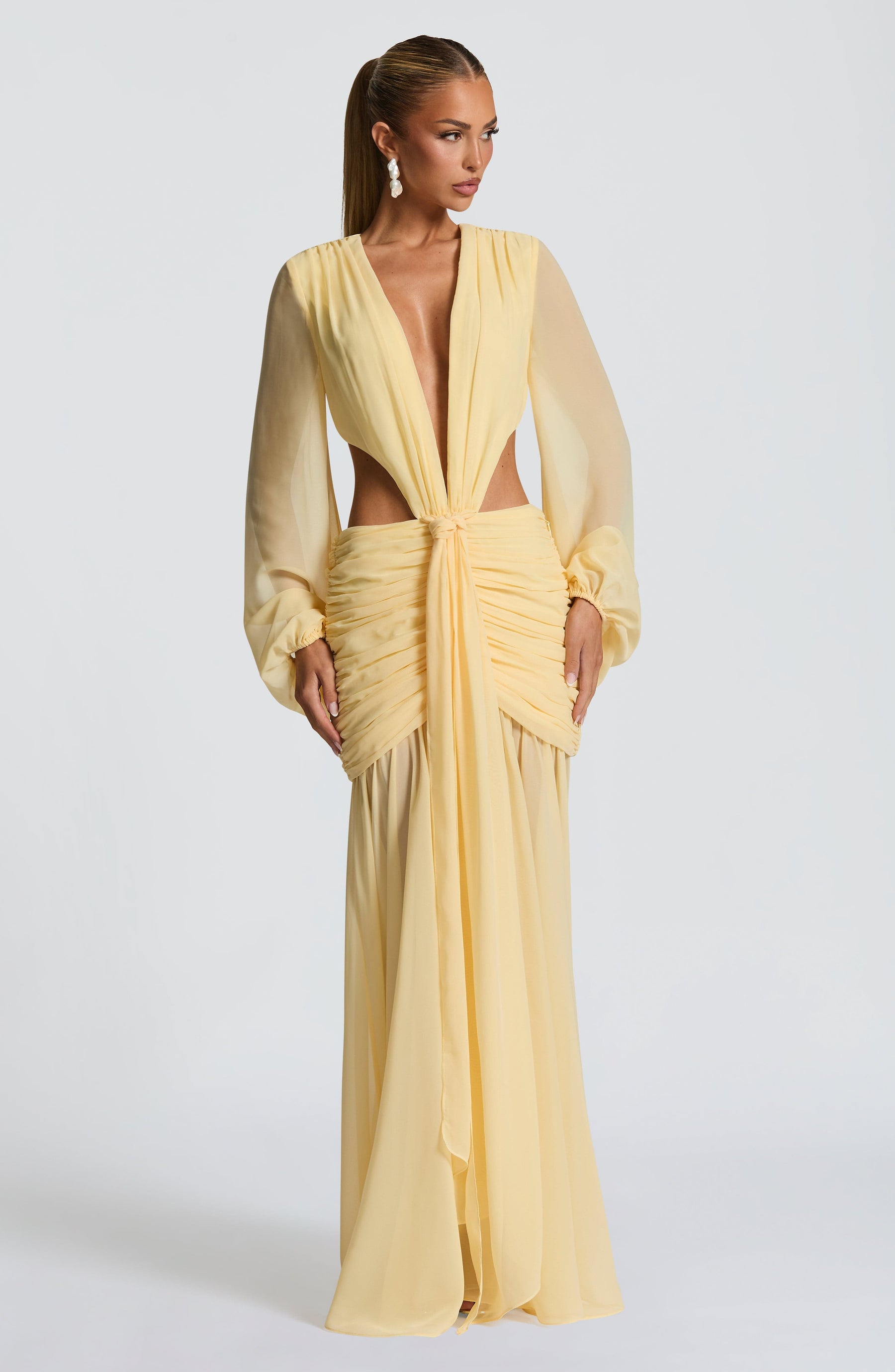 Andrina Maxi Elbise - Limon