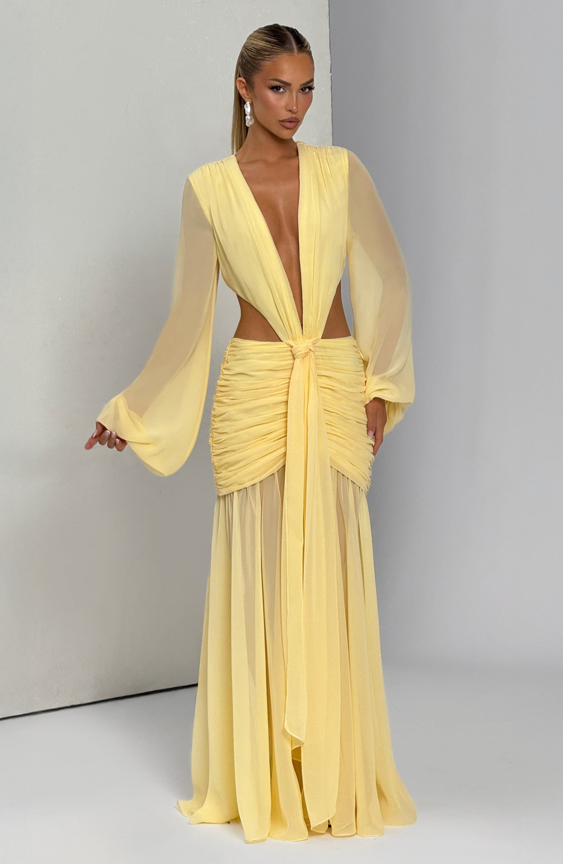 Andrina Maxi Elbise - Limon