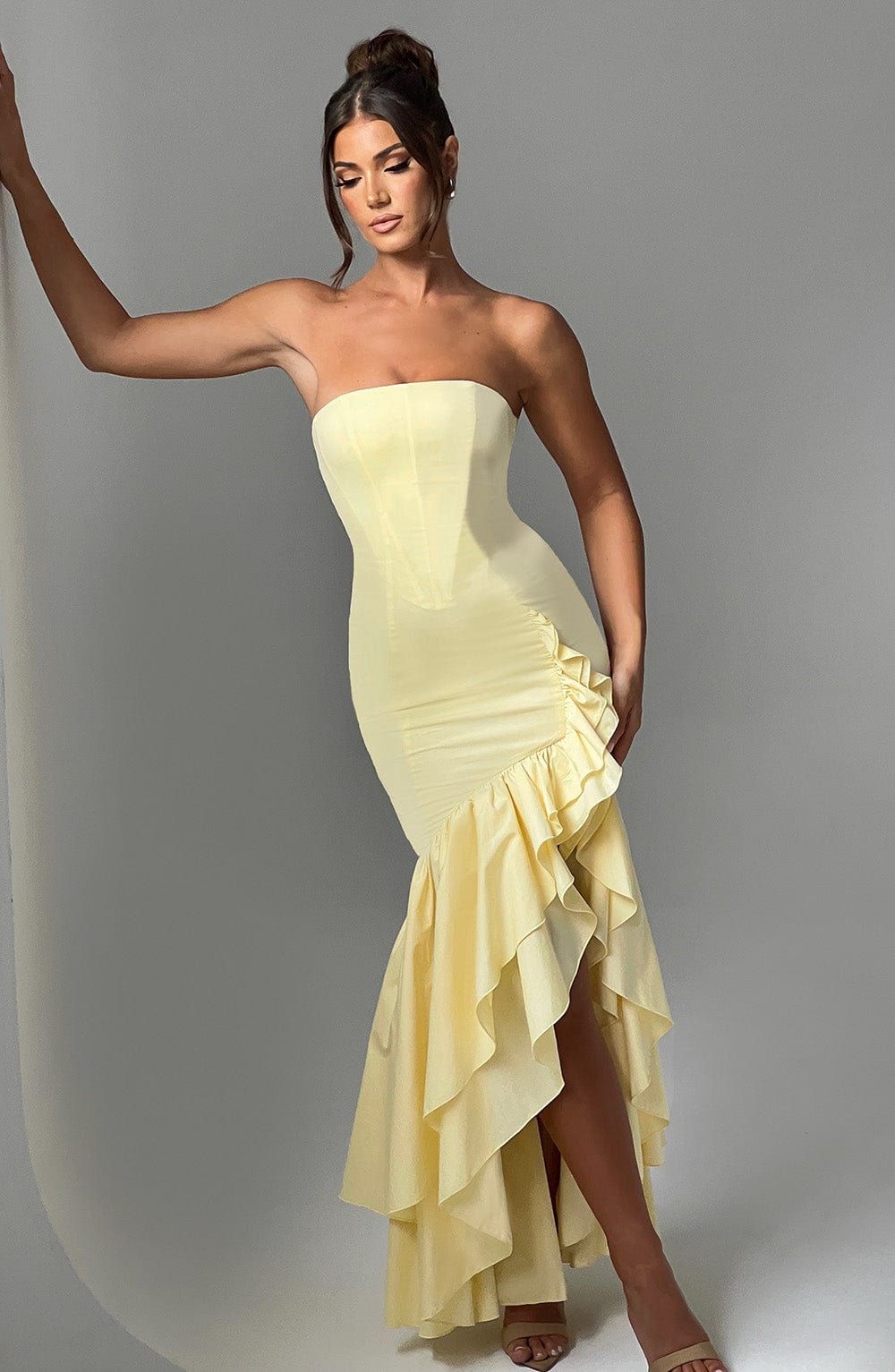 Angelina Maxi Elbise - Limon