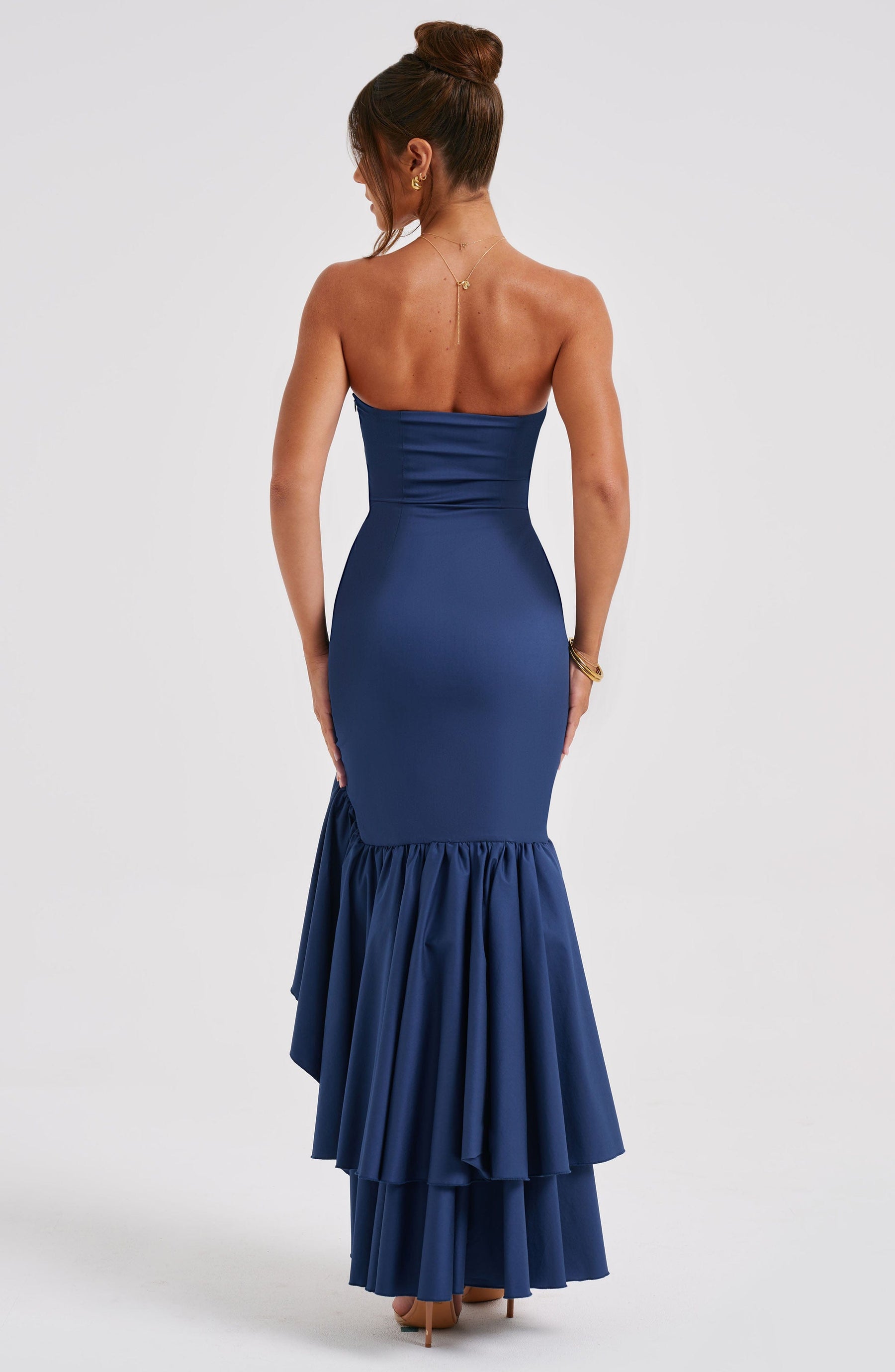 Angelina Maxi Elbise - Lacivert