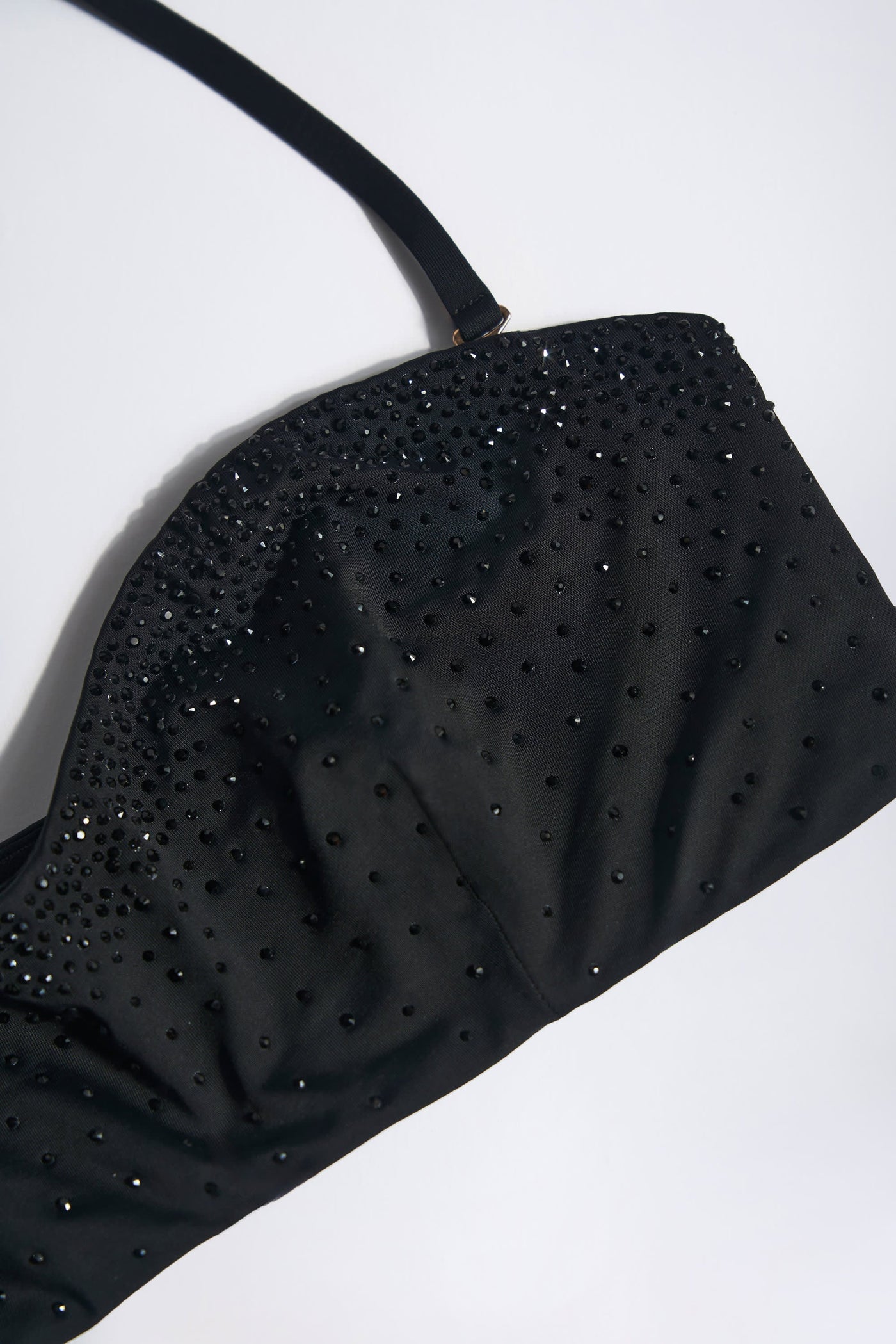 Siyah Bandeau Bikini Üstü