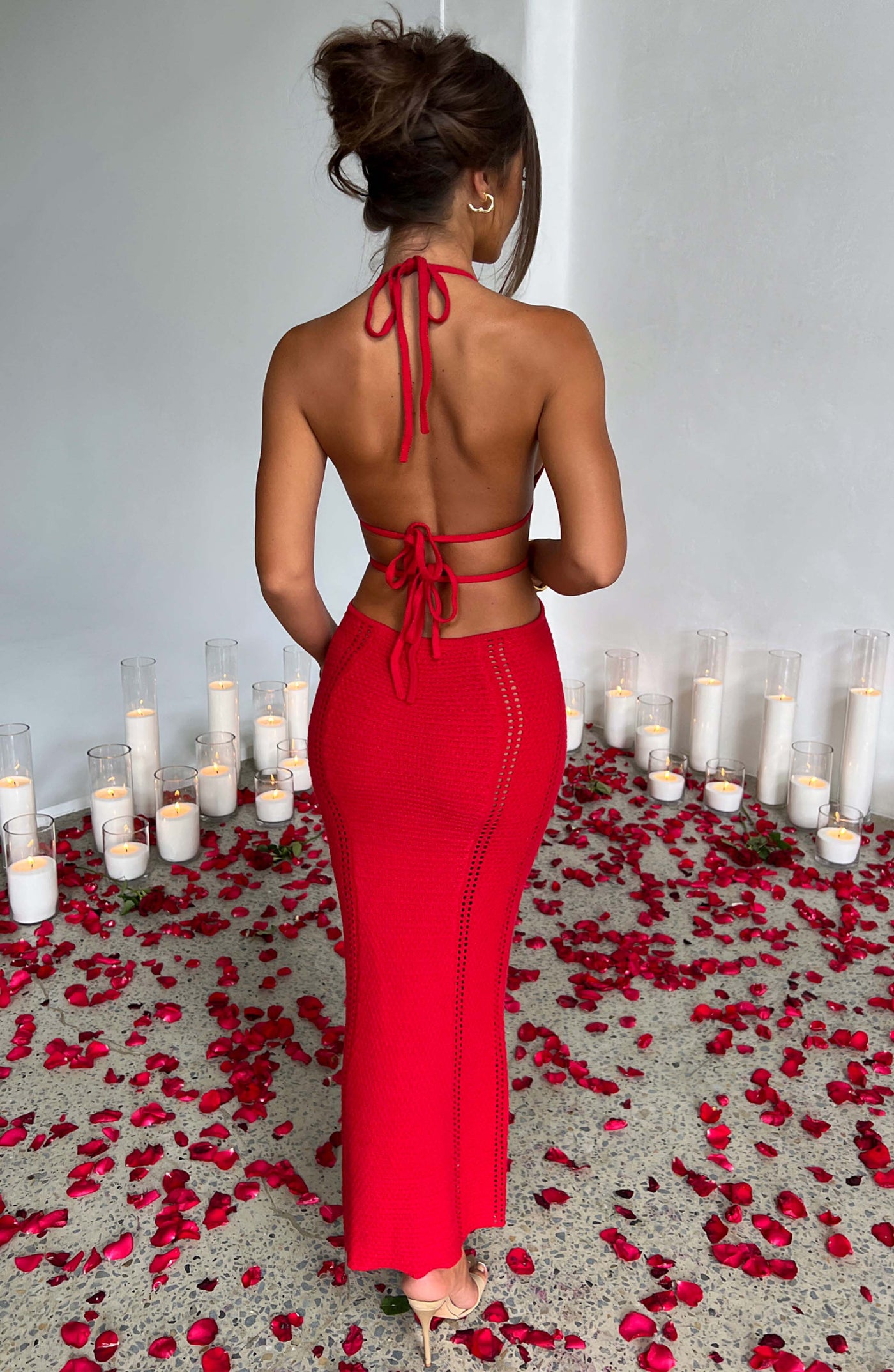 Arabella Maxi Elbise - Kırmızı