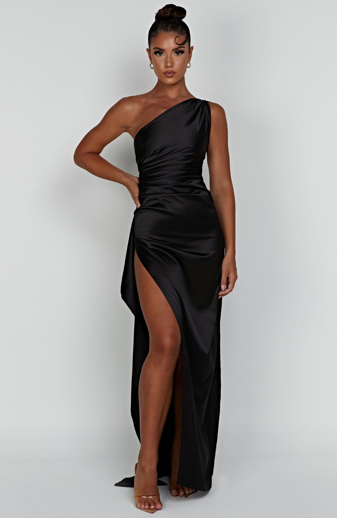 Ariel Maxi Elbise - Siyah