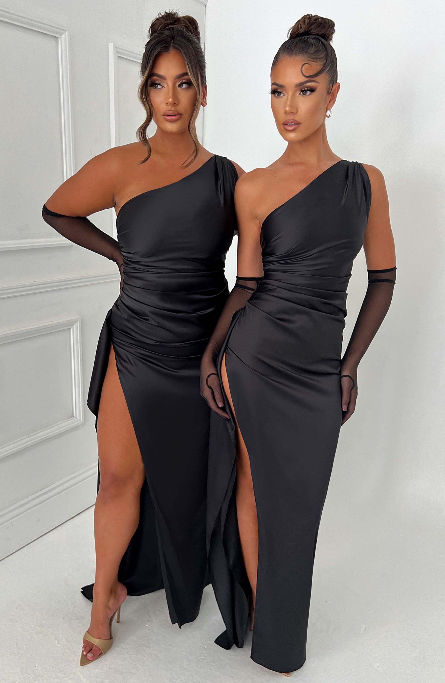 Ariel Maxi Elbise - Siyah