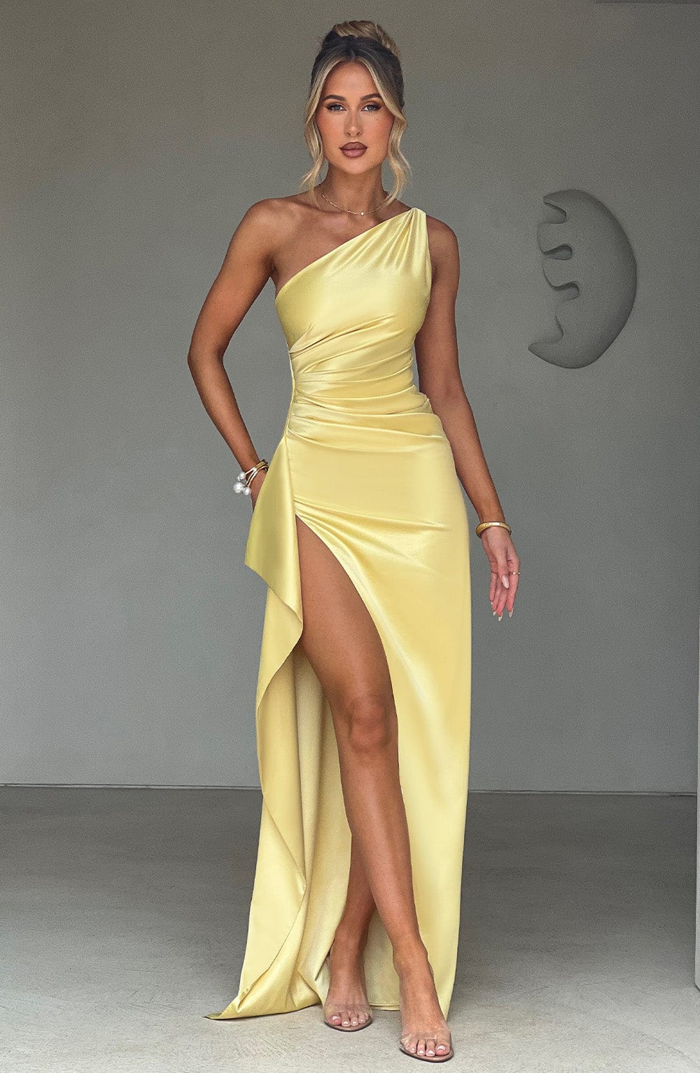 Ariel Maxi Elbise - Limon