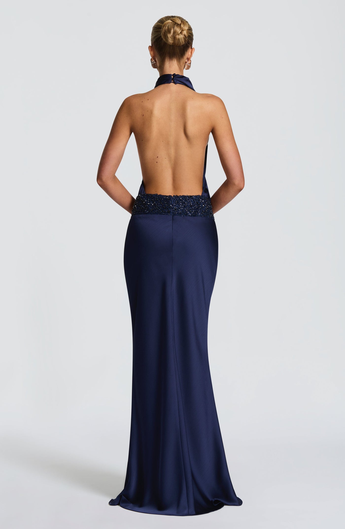 Armelle Maxi Elbise - Lacivert
