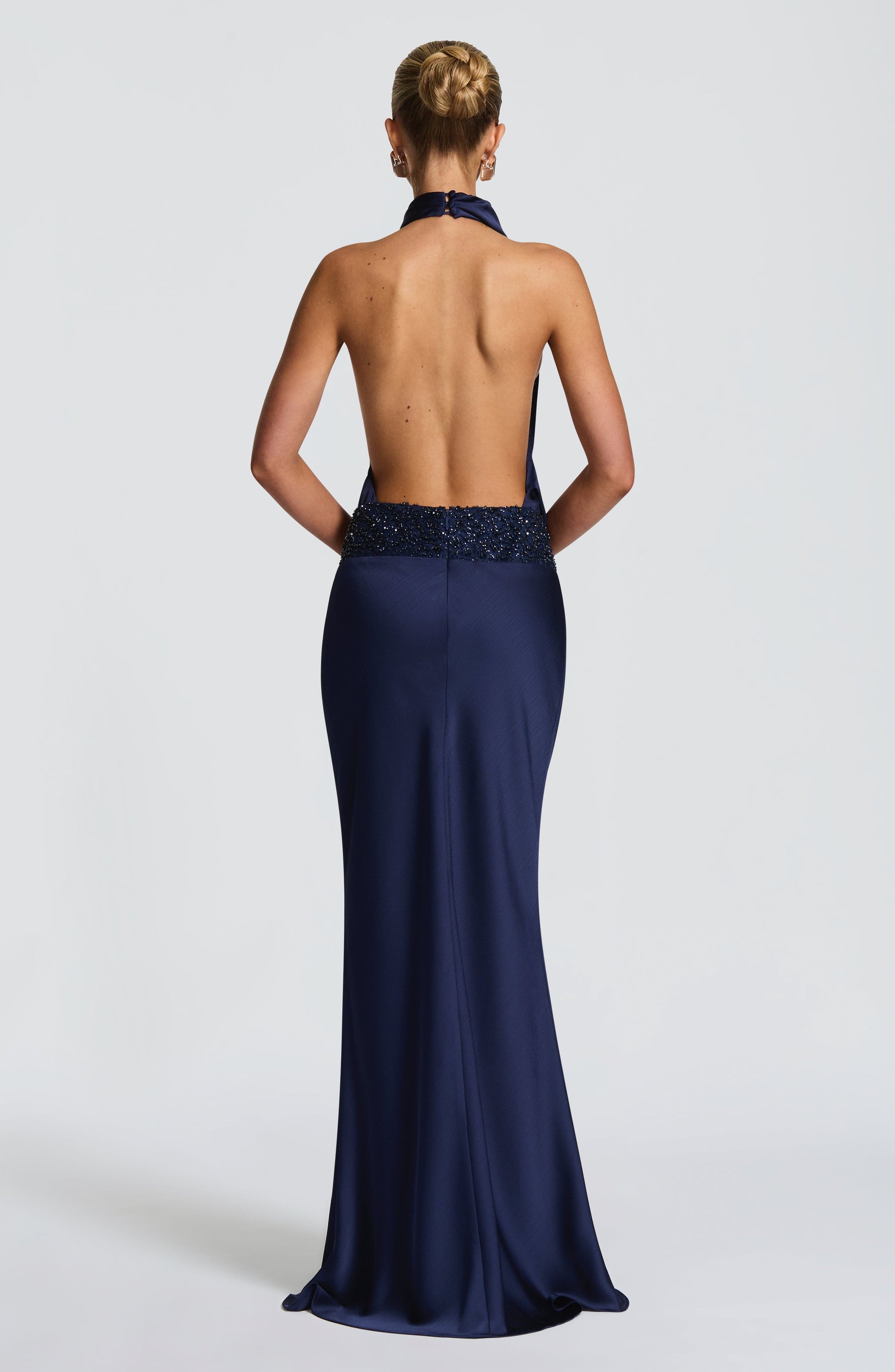 Armelle Maxi Elbise - Lacivert