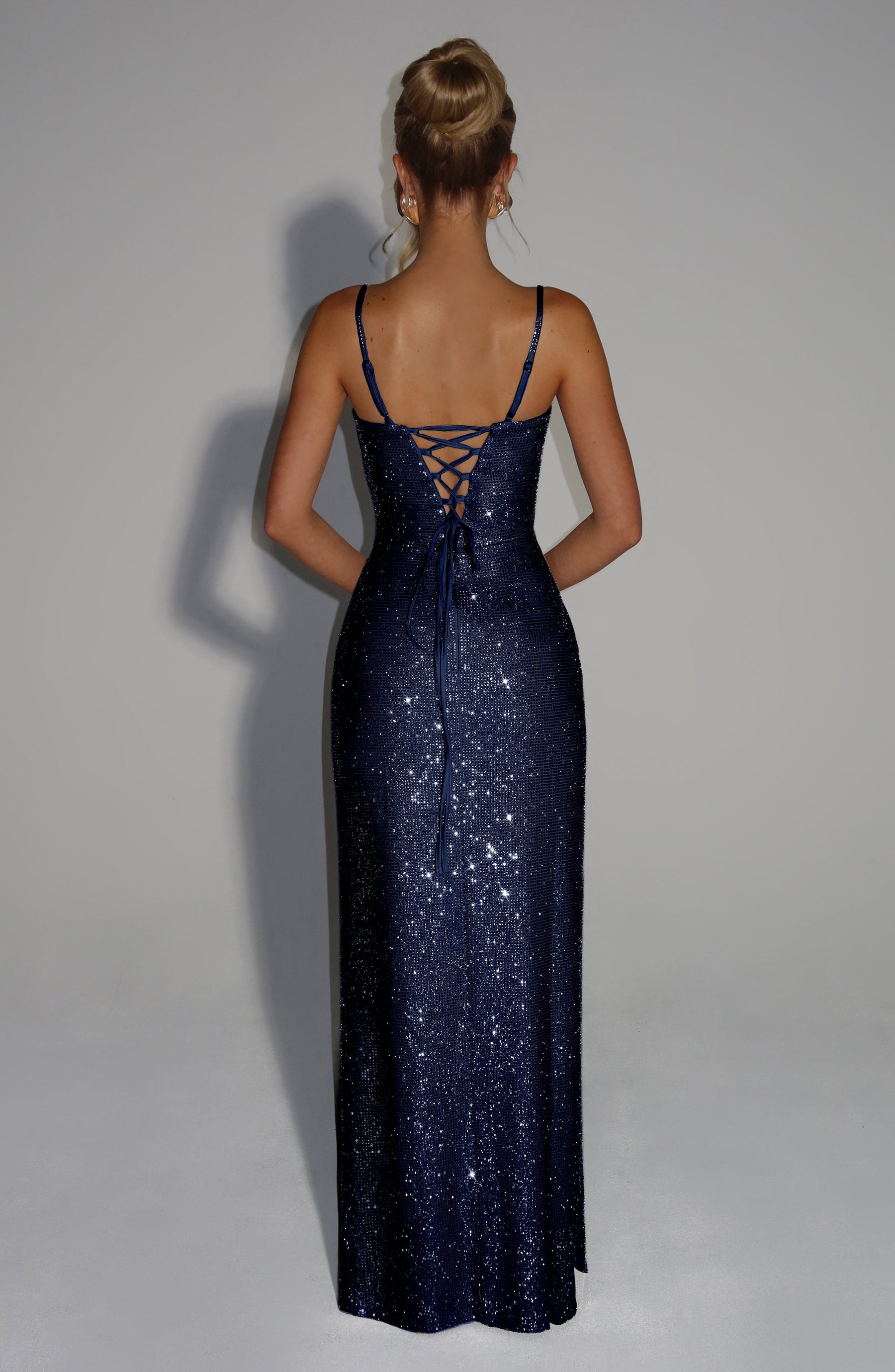Ashton Maxi Elbise - Lacivert