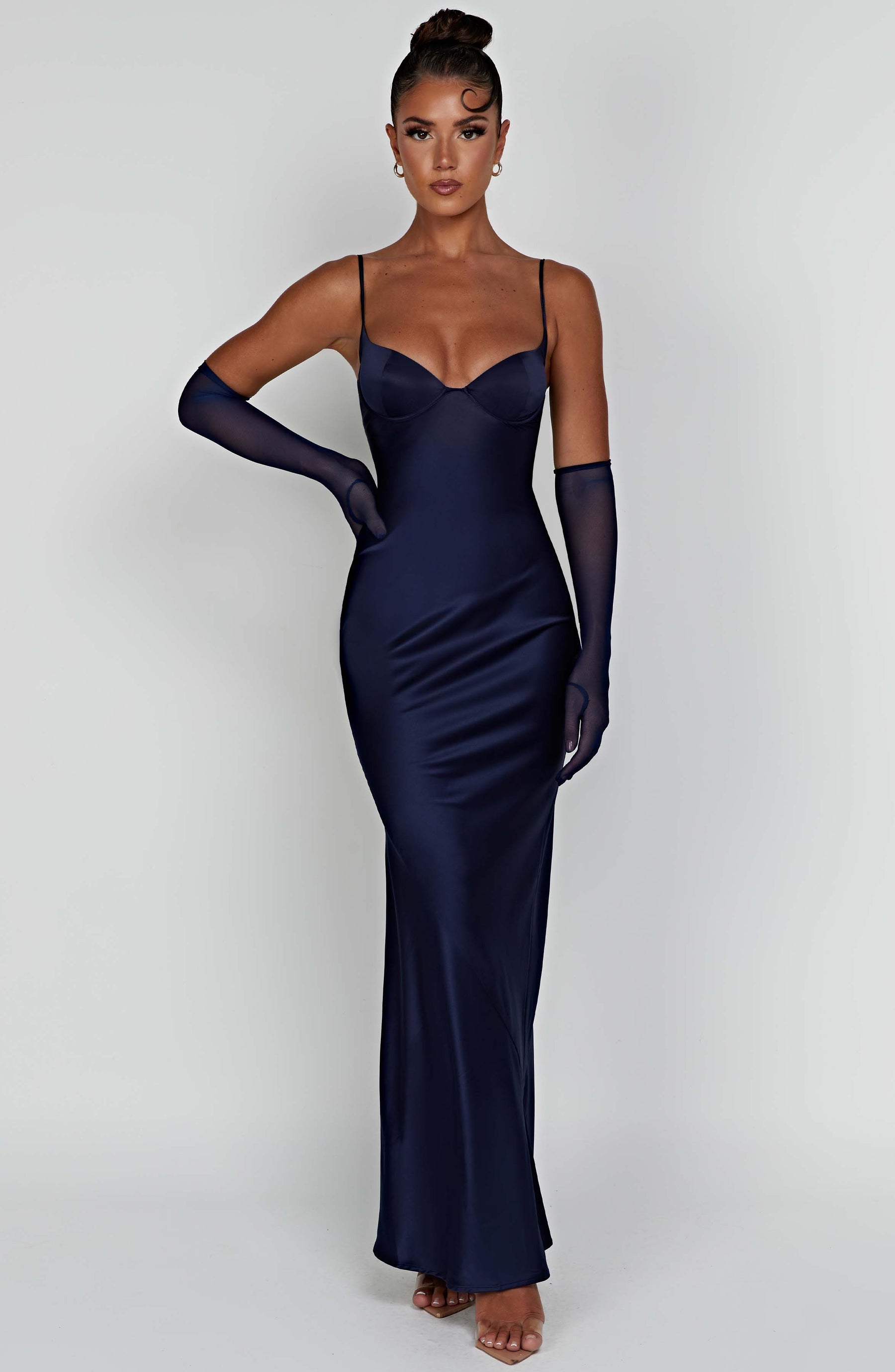 Athena Maxi Elbise - Lacivert