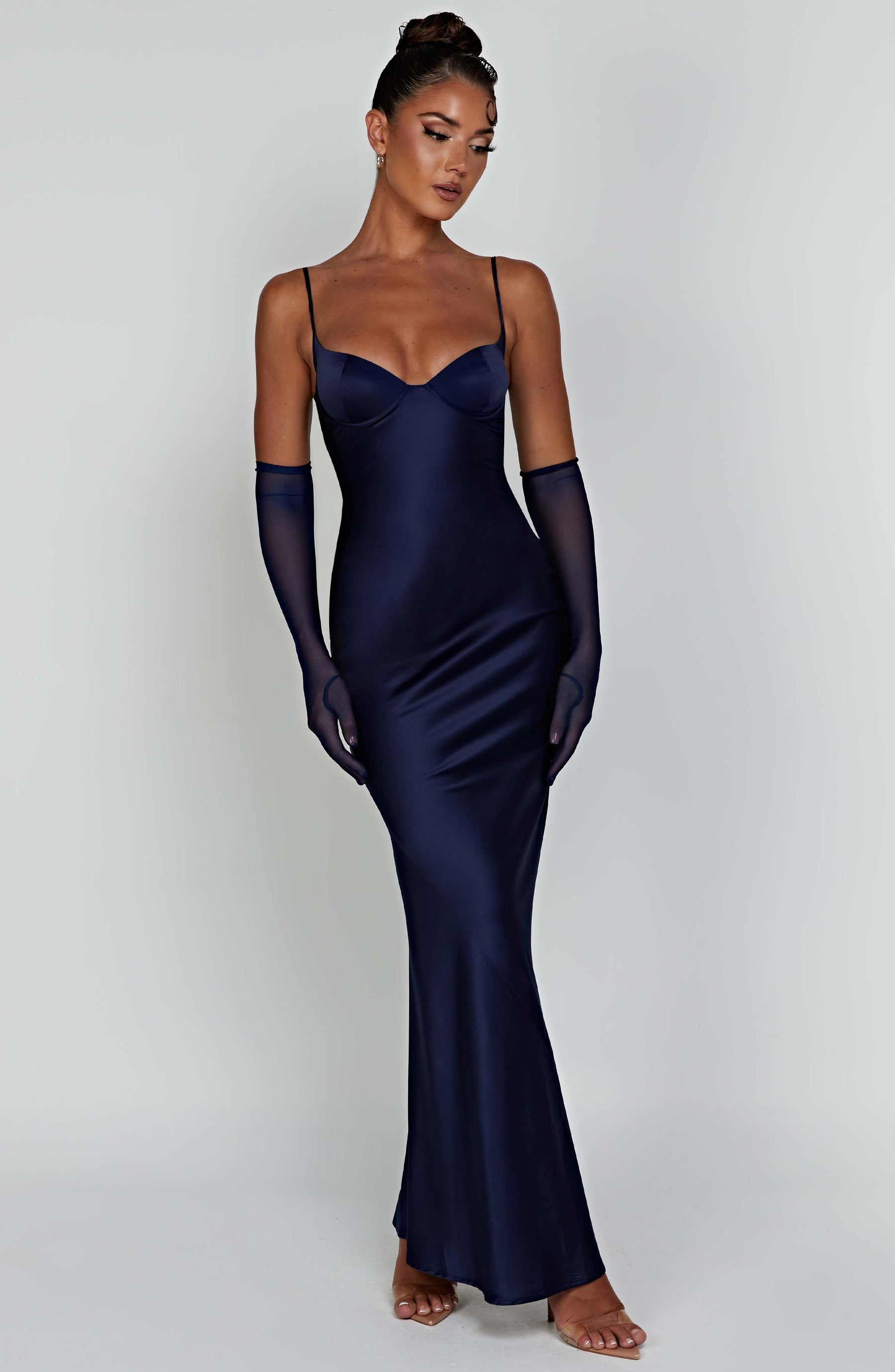 Athena Maxi Elbise - Lacivert