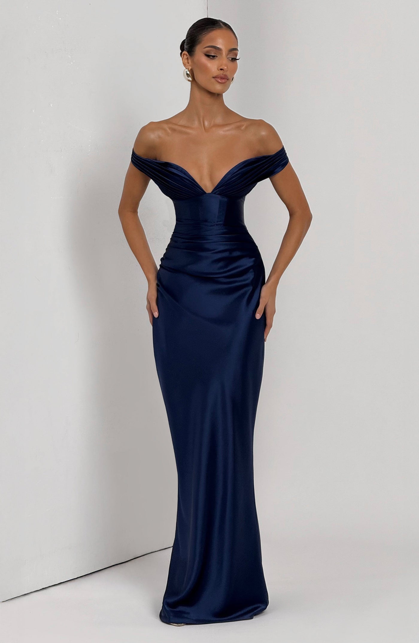 Aurelia Maxi Elbise - Lacivert