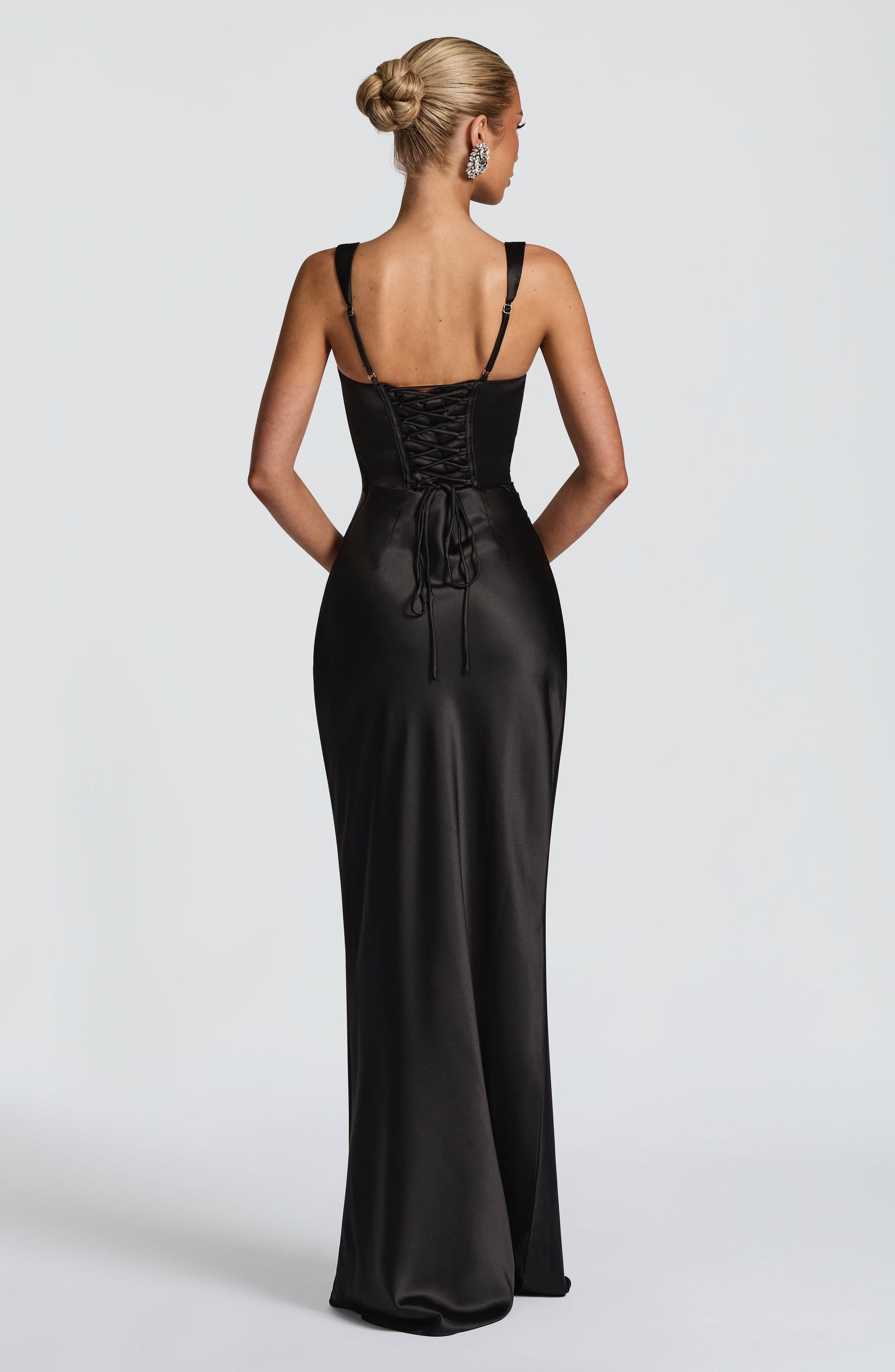 Calanthe Maxi Elbise - Siyah