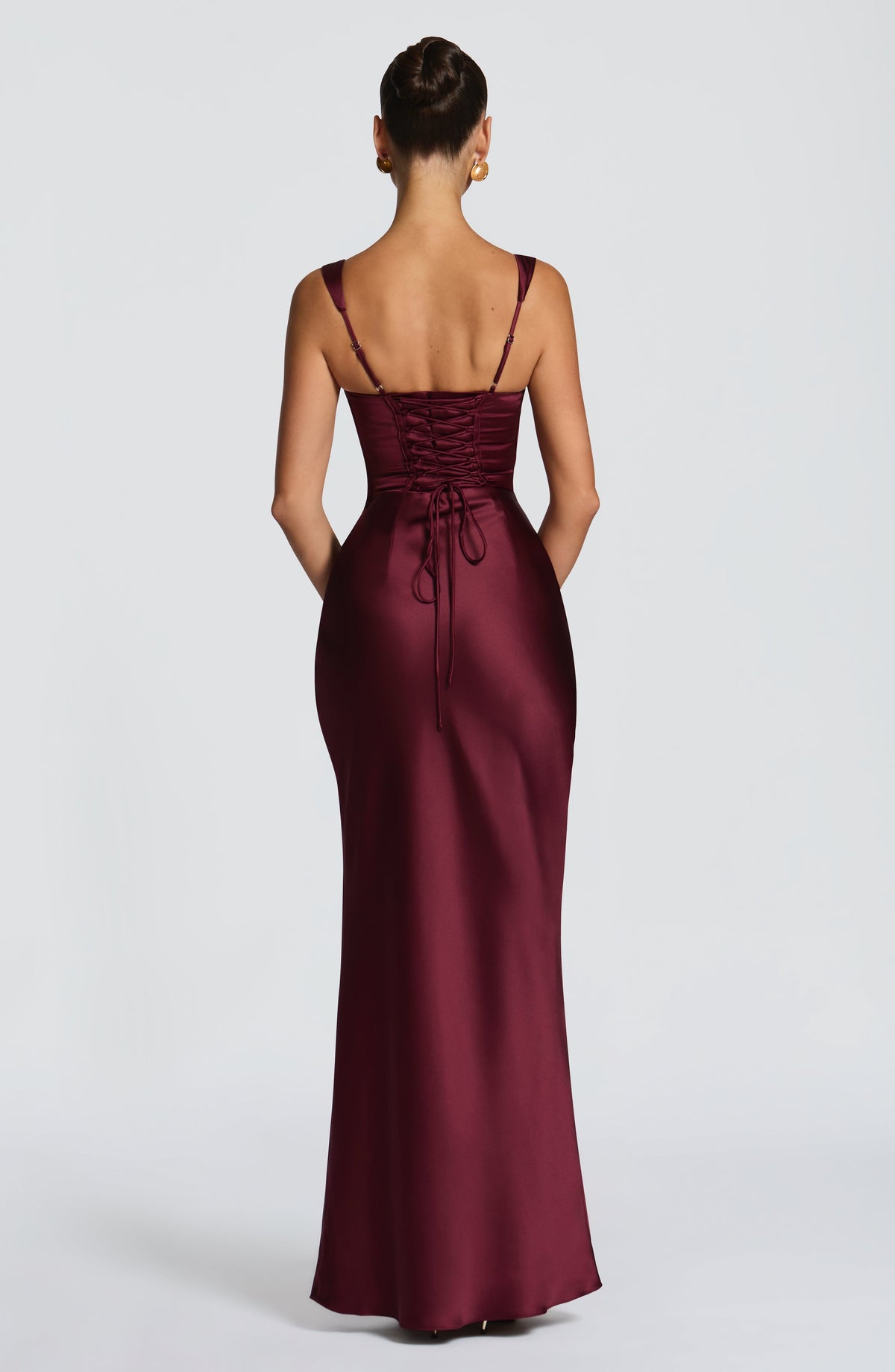 Calanthe Maxi Elbise - Kiraz Lake