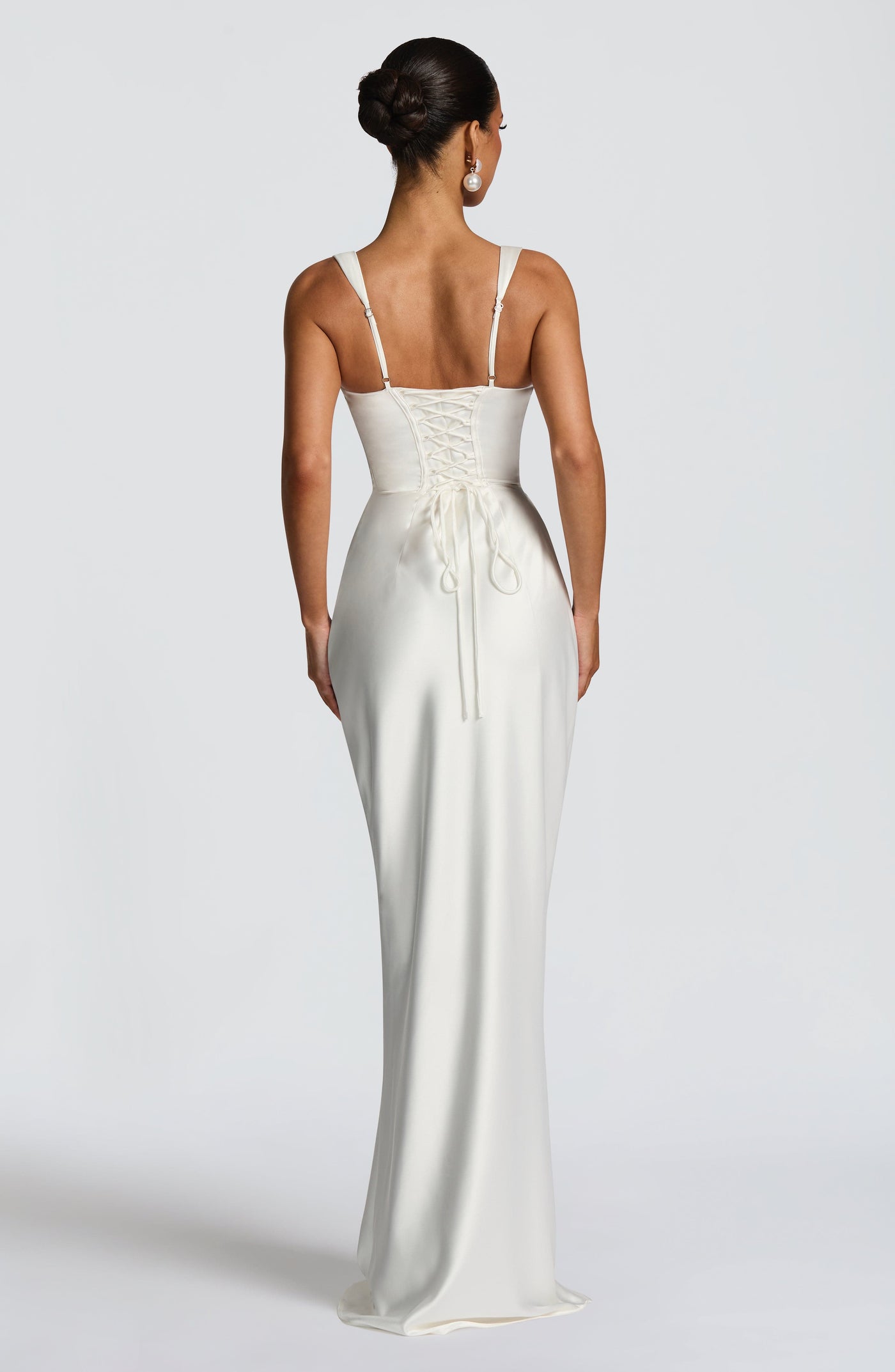 Calanthe Maxi Elbise - Fildişi