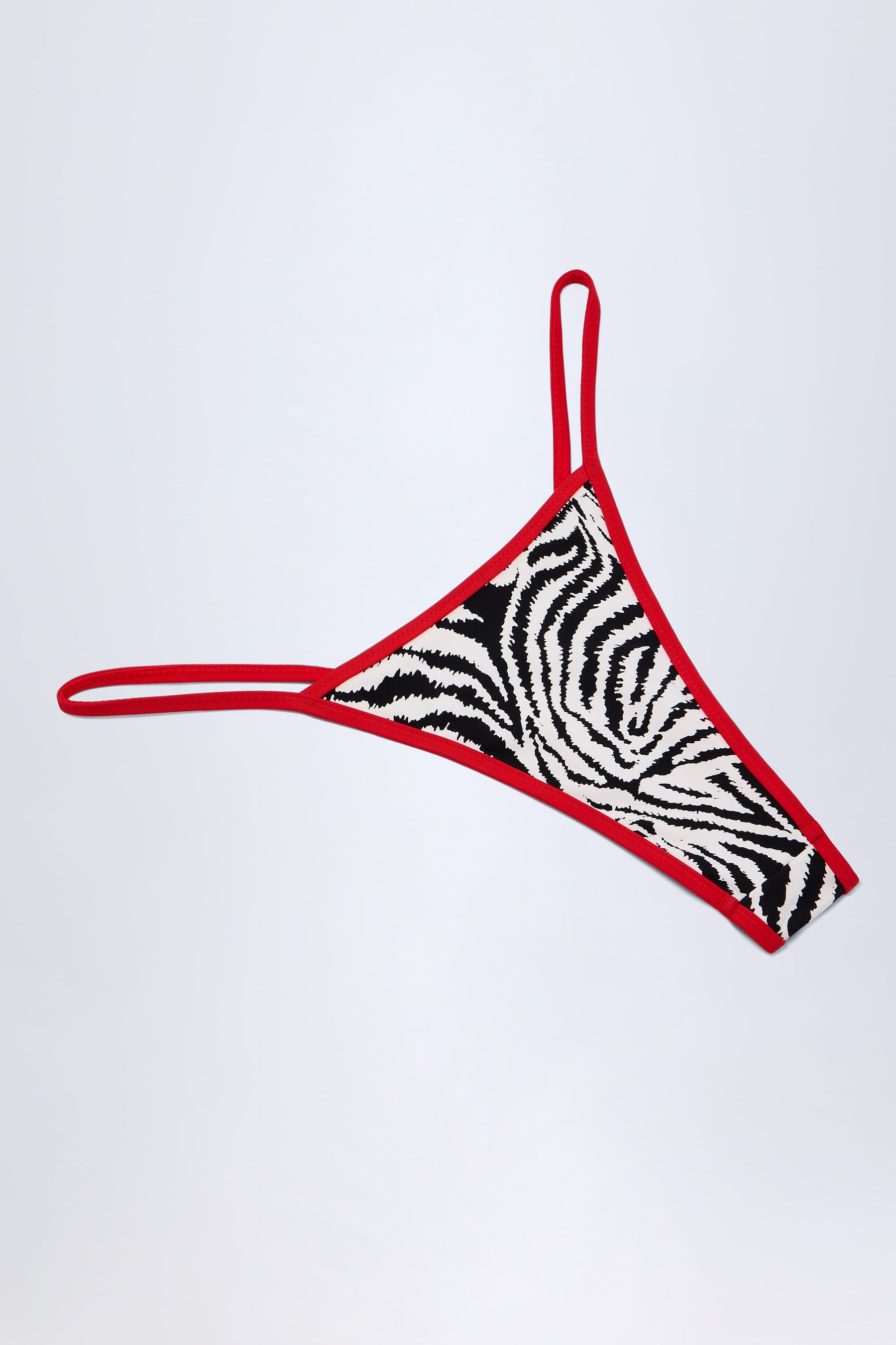 Zebra Desenli Tanga Bikini Altı