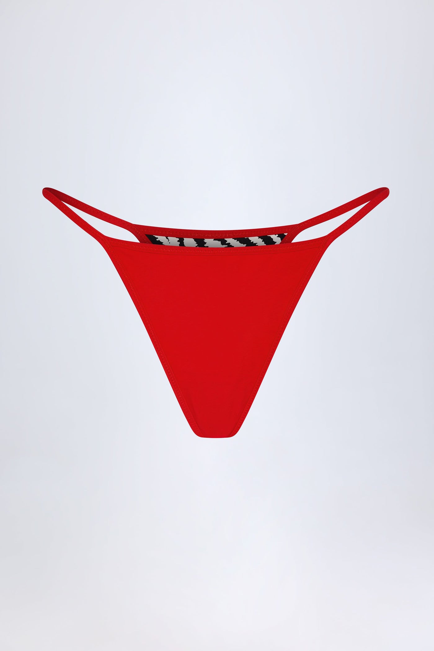 Zebra Desenli Tanga Bikini Altı