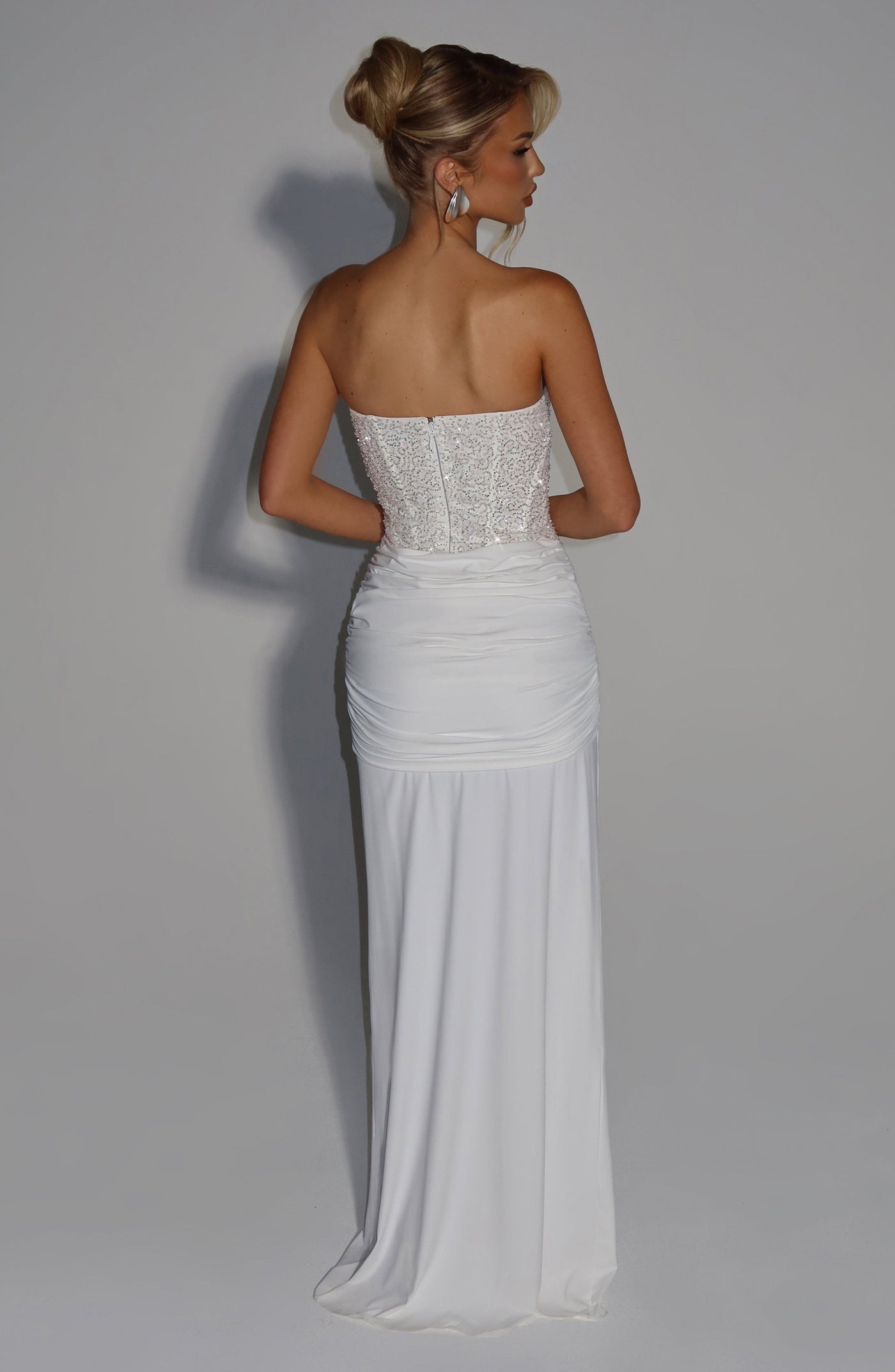 Carina Maxi Elbise - Fildişi